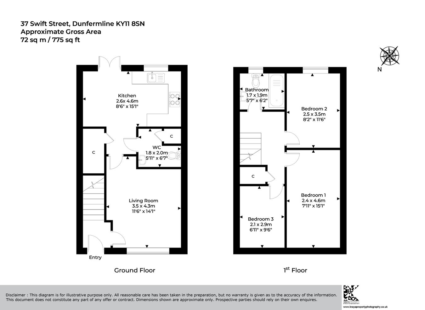 37, Swift Street, Dunfermline floorplan