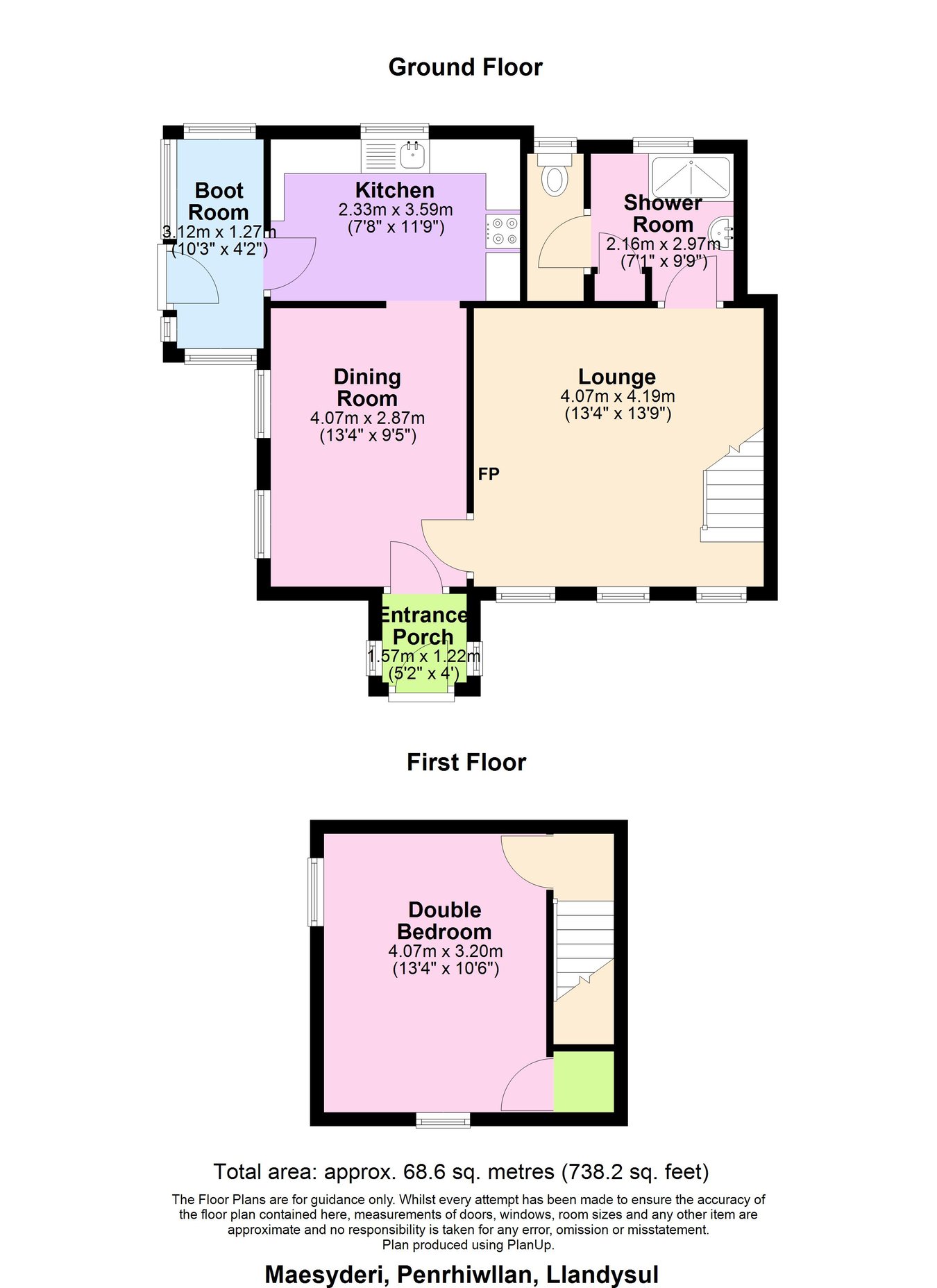 Maesyderi, Penrhiwllan, Llandysul floorplan
