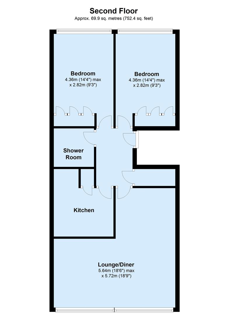 2 Bedrooms Flat to rent in Ingledew Court, Leeds LS17