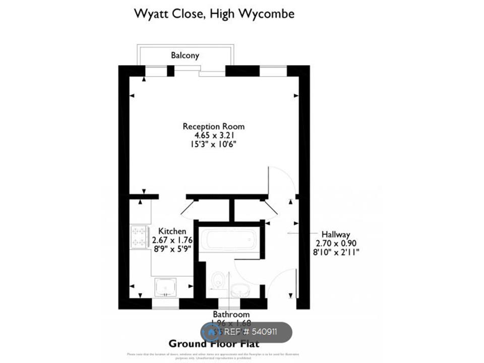 0 Bedrooms Studio to rent in Wyatt Close, High Wycombe HP13