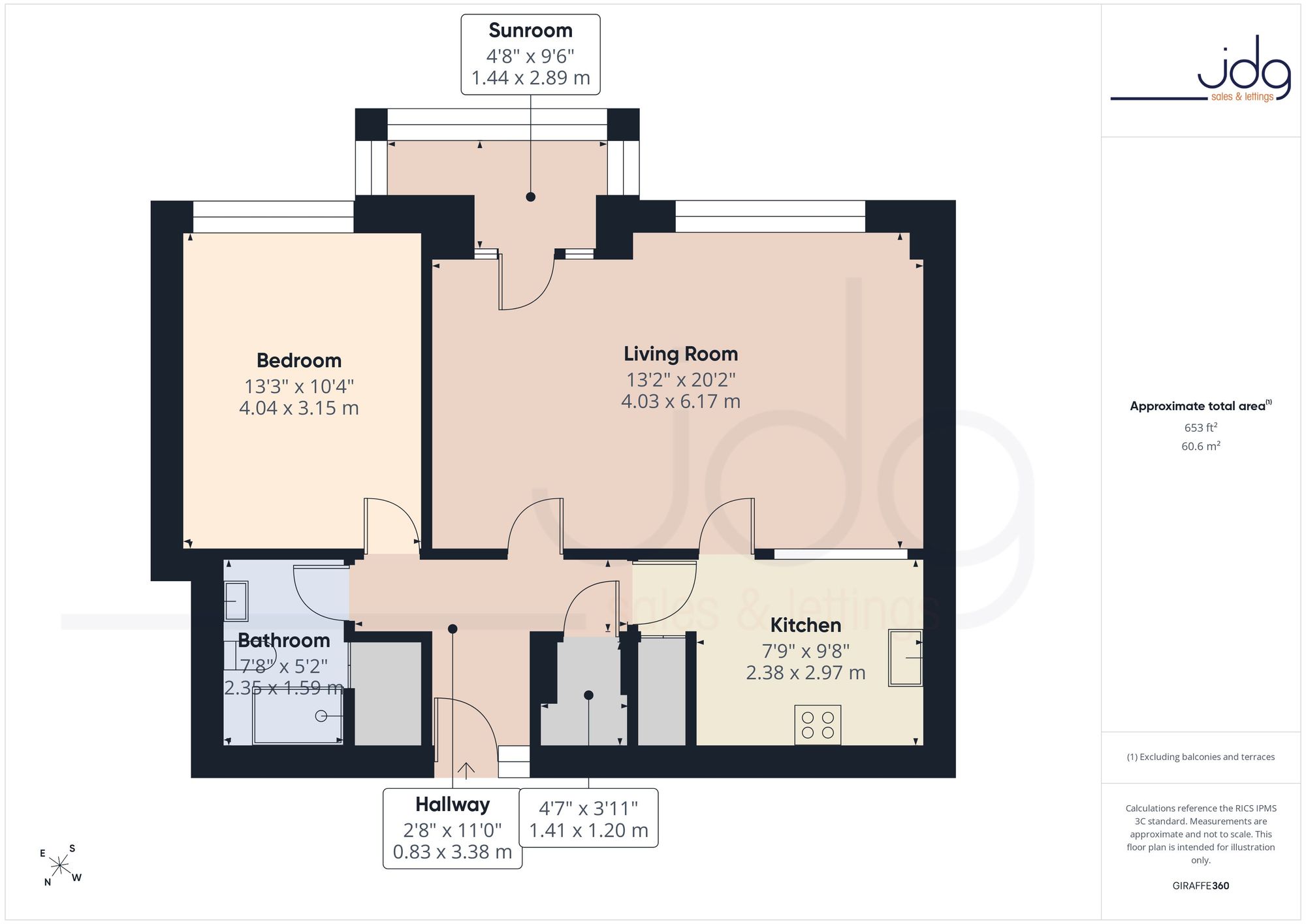 Flat 54, Lakeland House Marine Road East, Morecambe floorplan