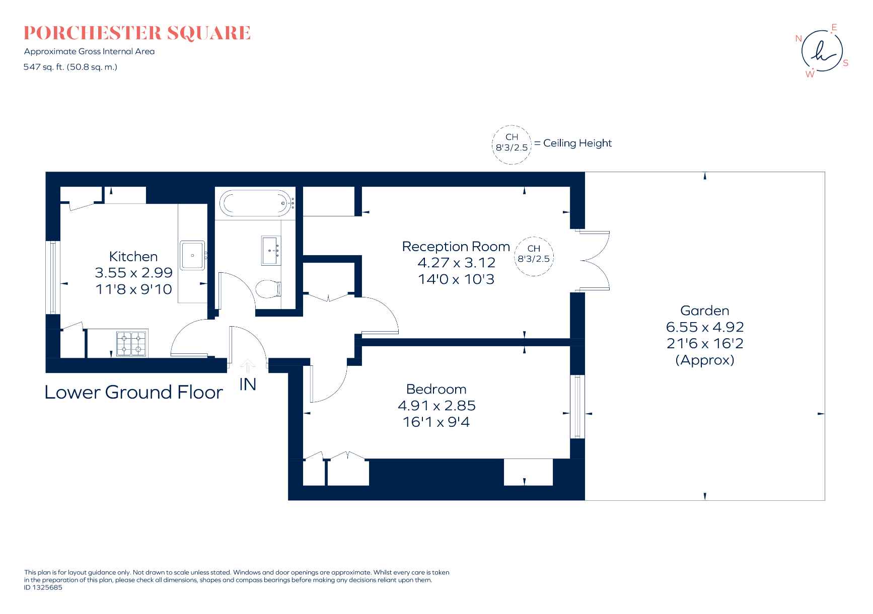Flat A, 11, Porchester Square, London floorplan