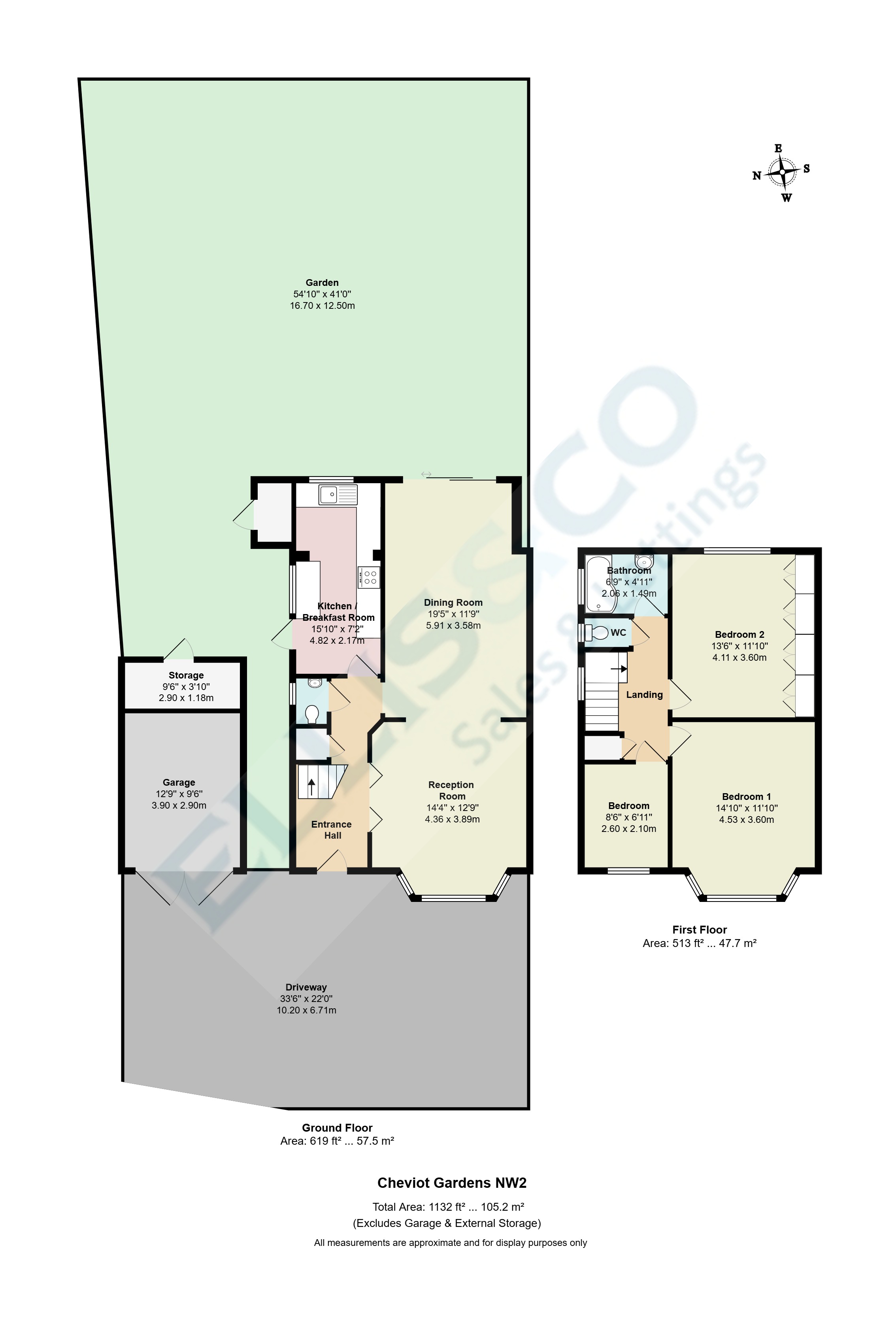 17, Cheviot Gardens, Cricklewood floorplan