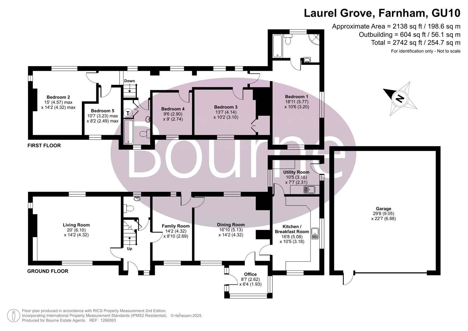 Sandy Ridge Cottage, 19, Laurel Grove, Farnham floorplan