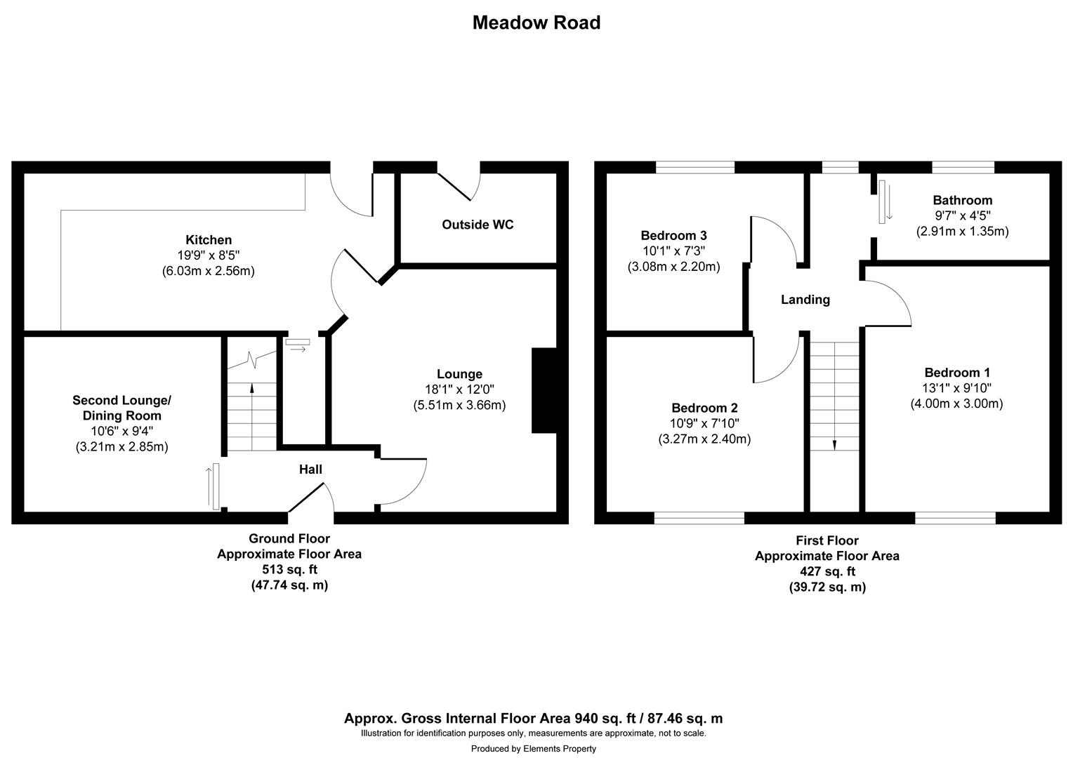 6, Meadow road, Barnsley floorplan