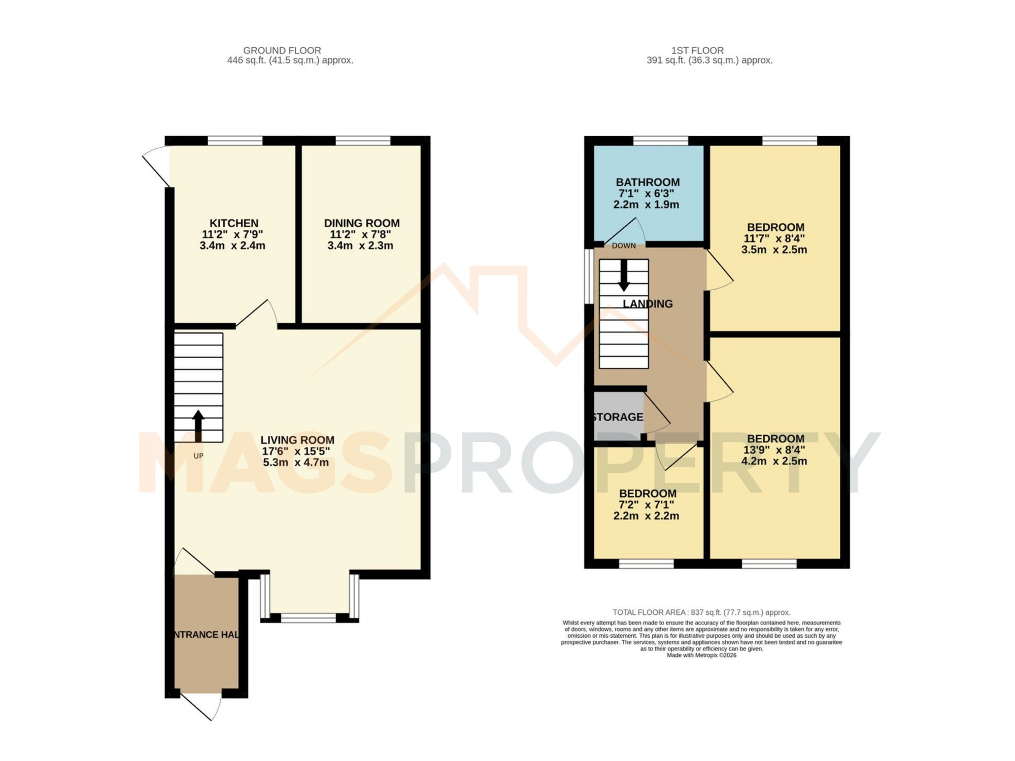 1 Berwick Close, Liverpool floorplan