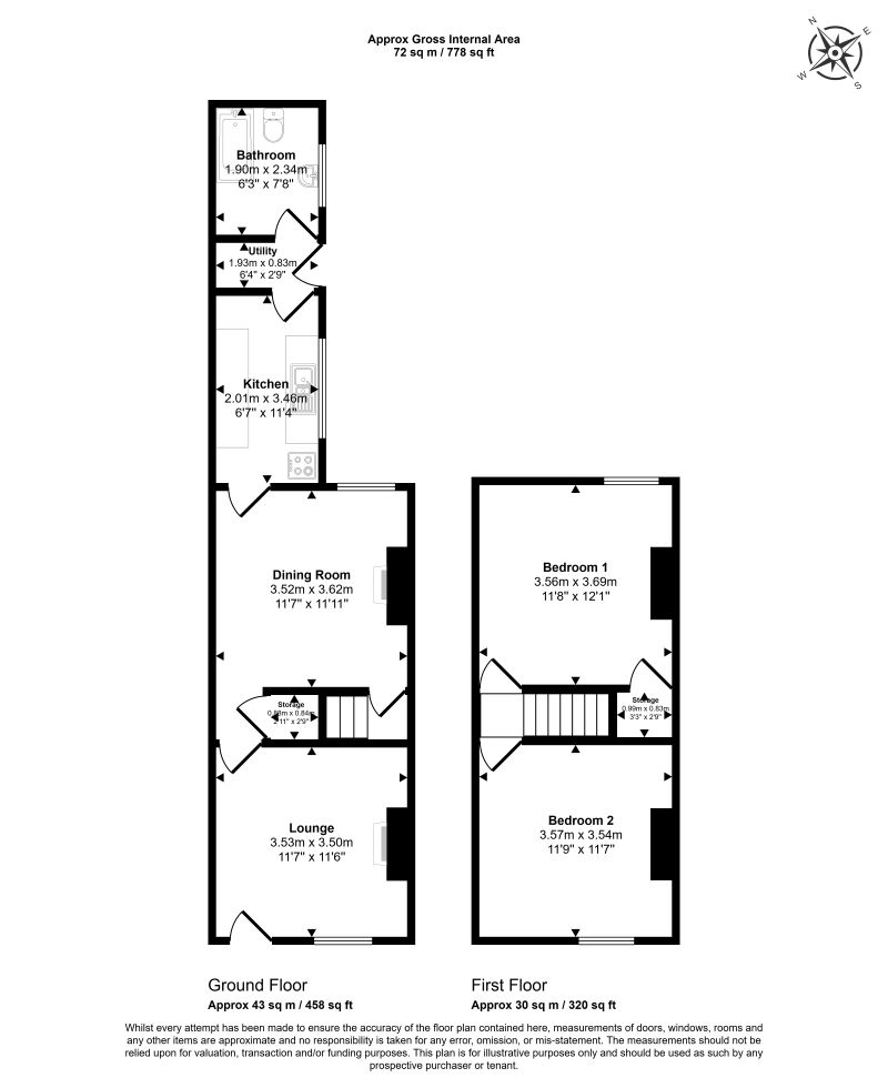 45 Beaufort Road, Stoke-On-Trent floorplan