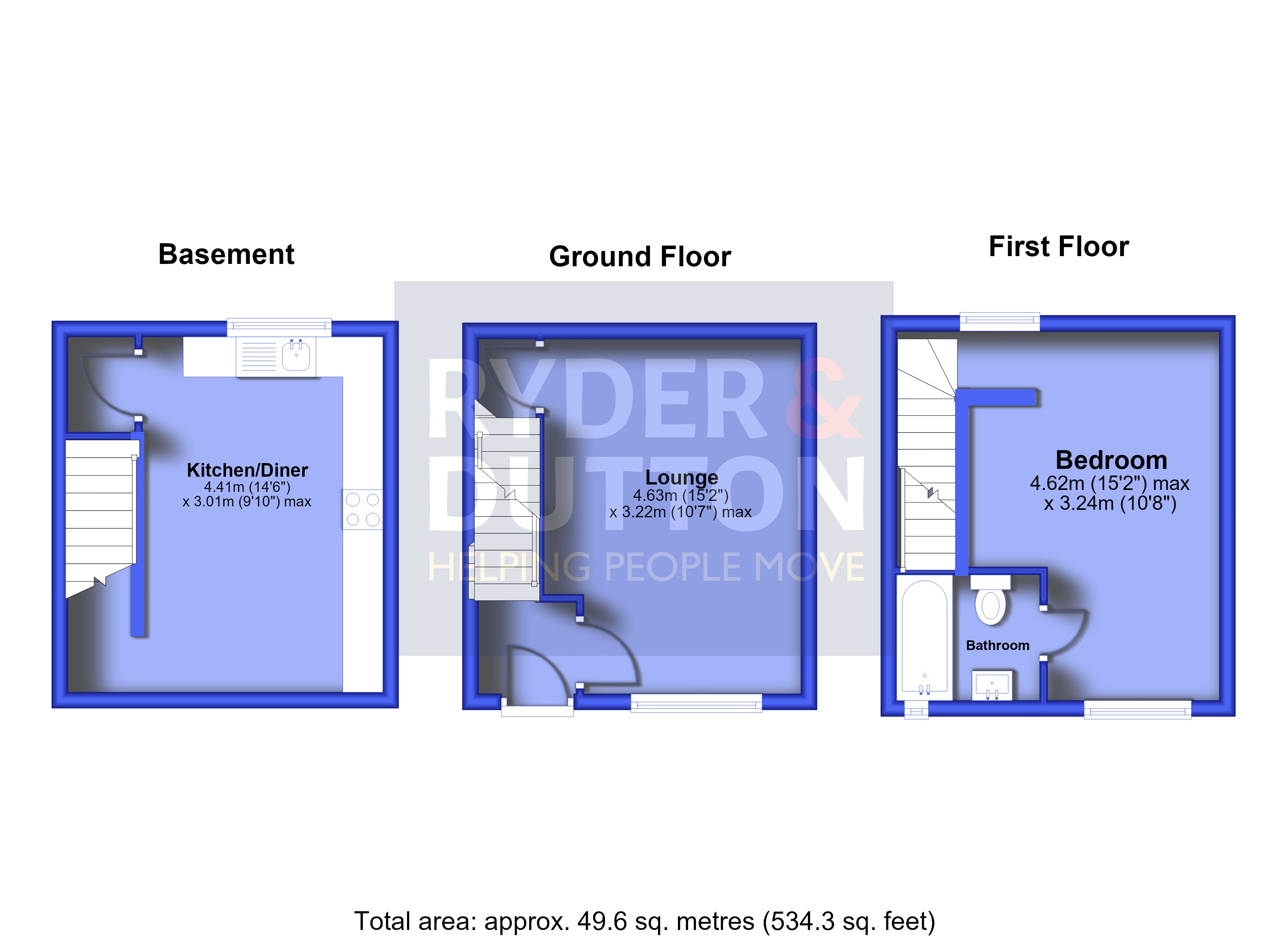 195, Huddersfield Road, West Yorkshire floorplan