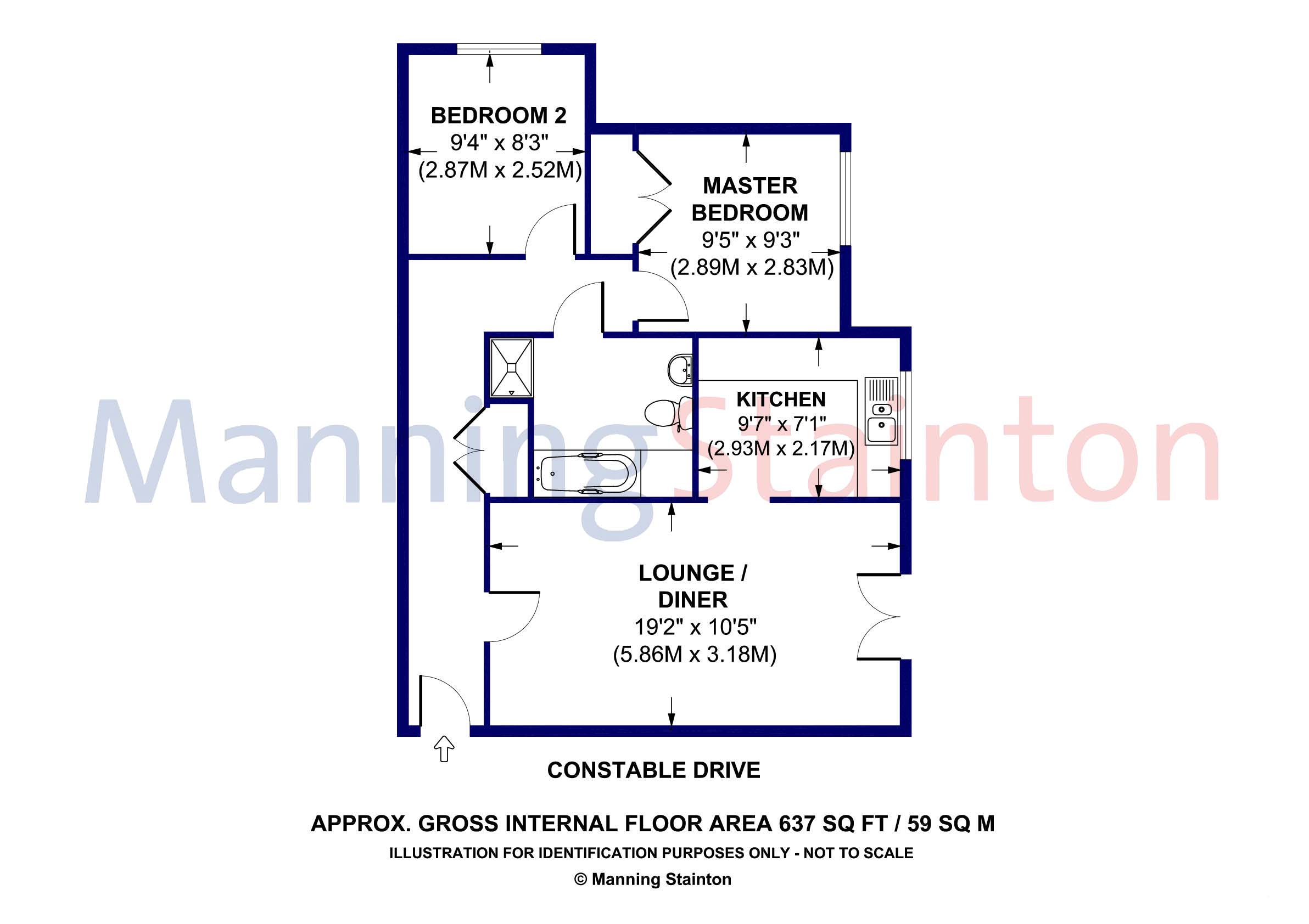 Constable Drive, Ossett WF5, 2 bedroom flat to rent 57792390