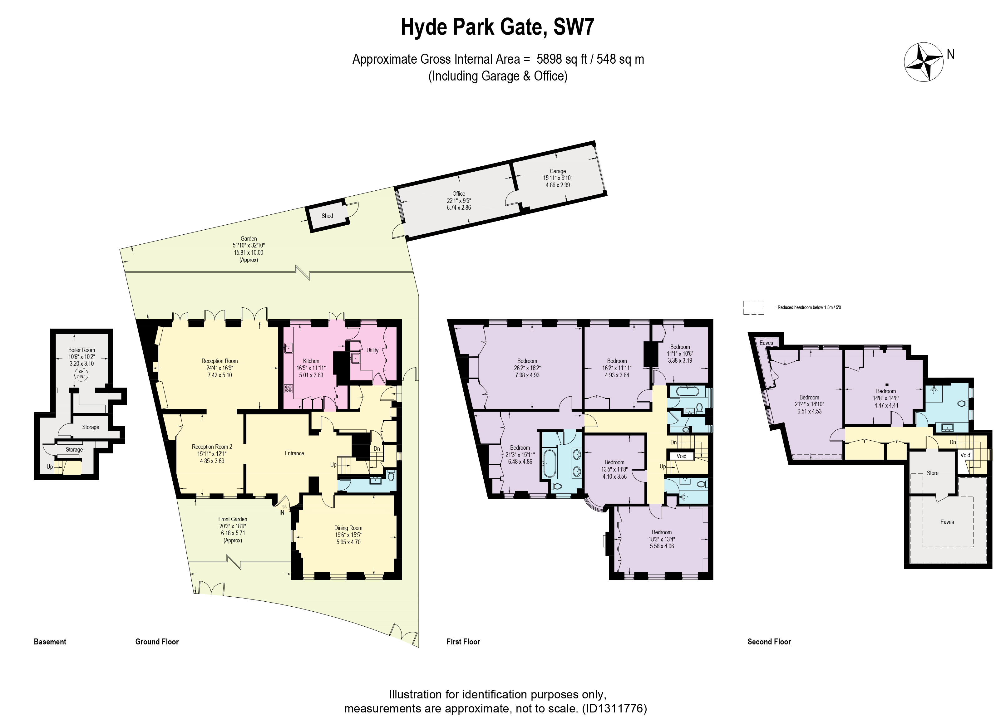 47, Hyde Park Gate, London floorplan