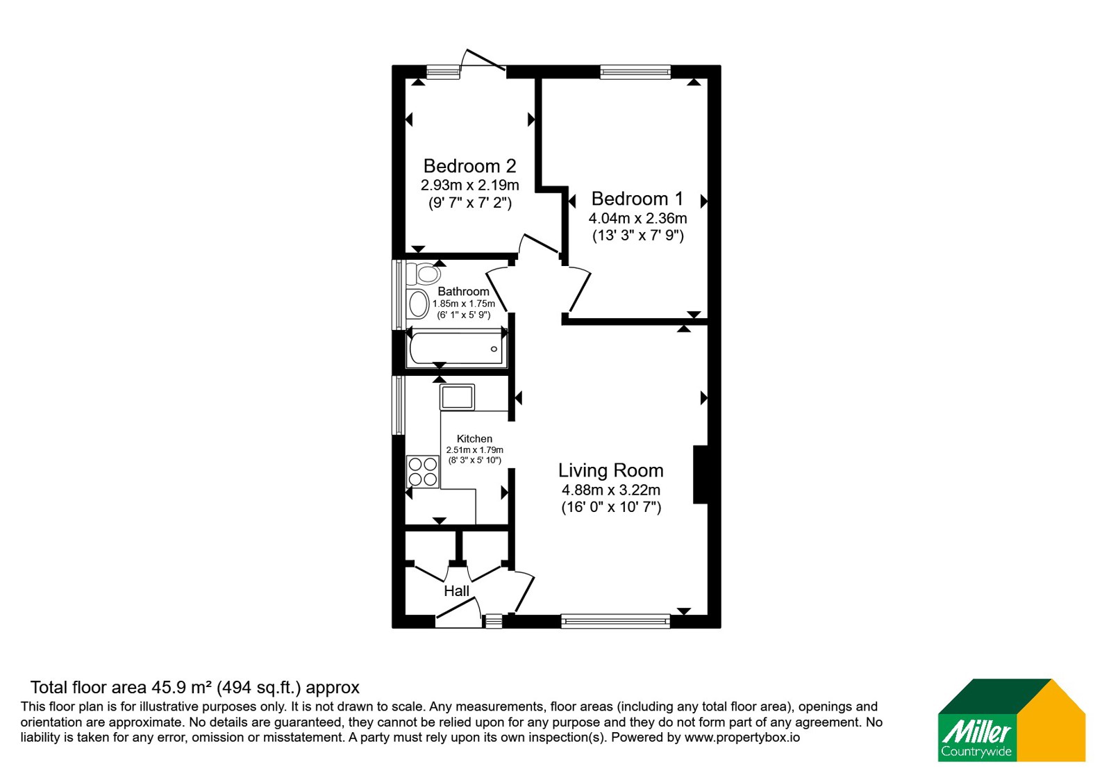 1, Byan Close, Cornwall floorplan