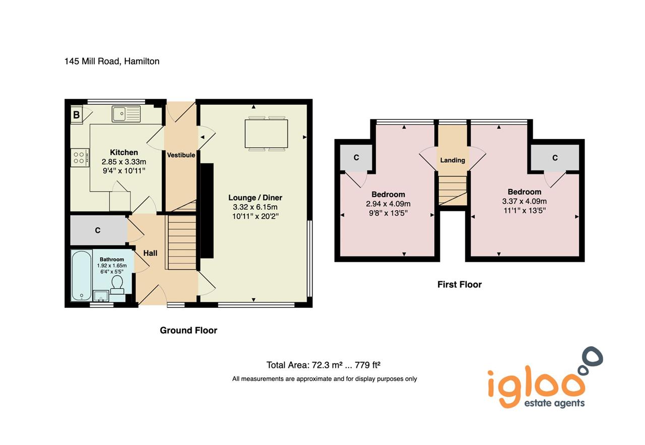 145, Mill Road, Hamilton floorplan