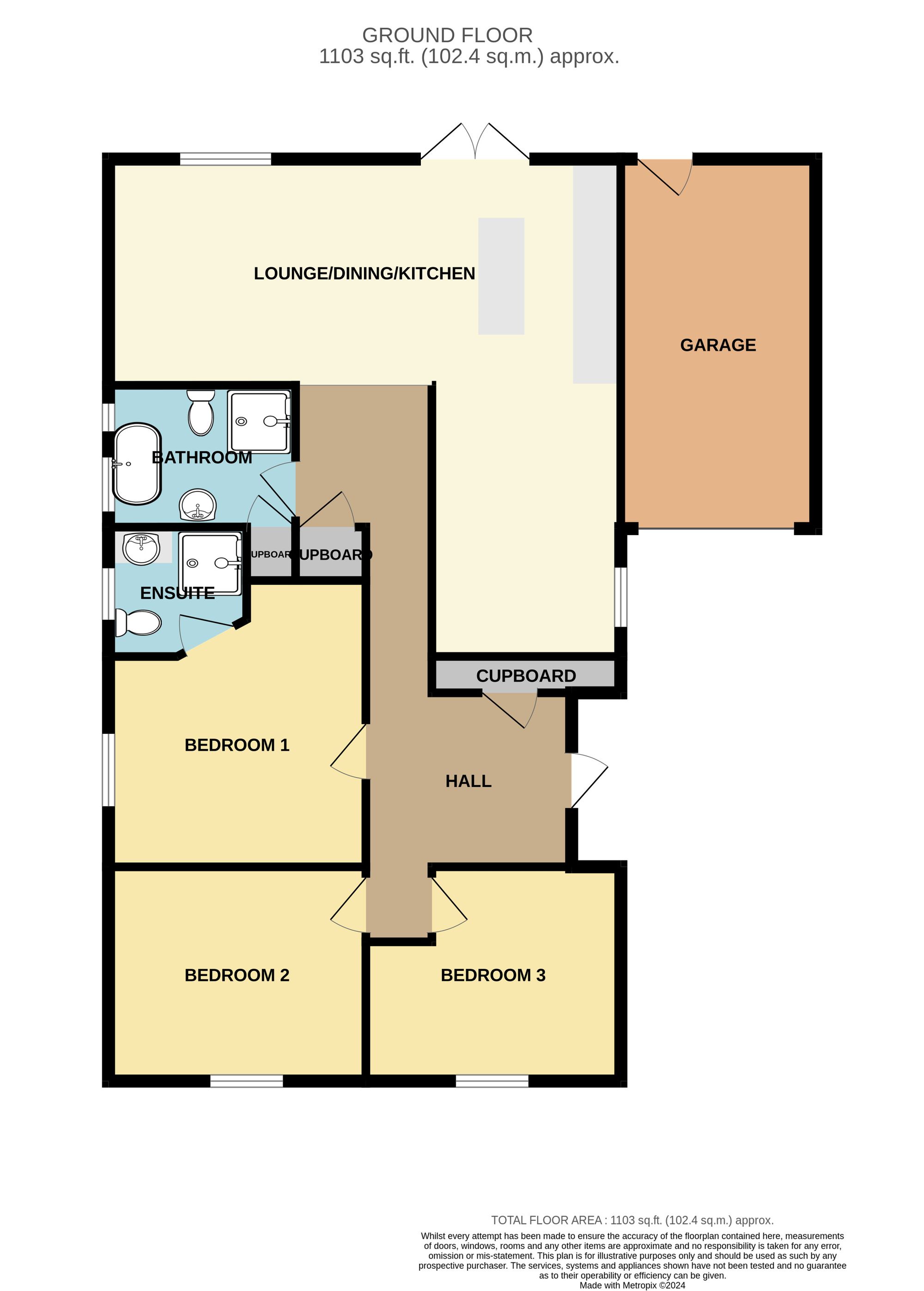 Dovedale Old Main Road, Spalding floorplan
