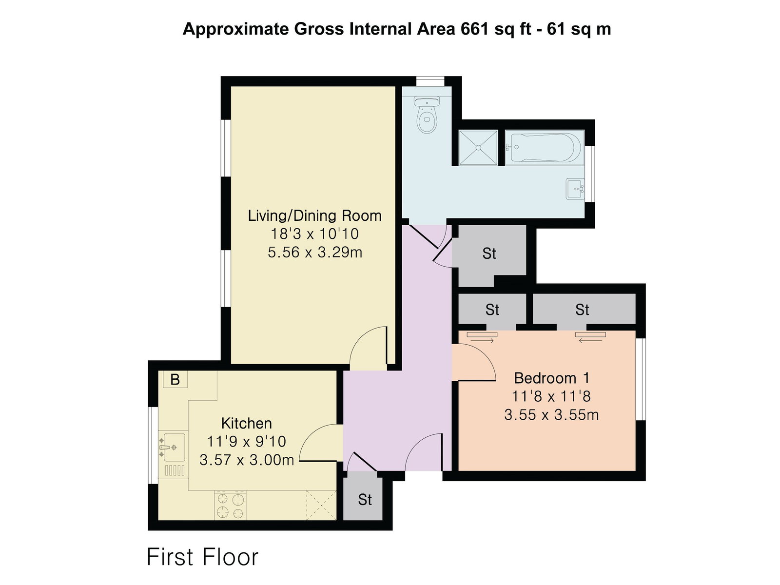 Lennox Court 1-3,Flat 4, Pelham Way, Leatherhead floorplan