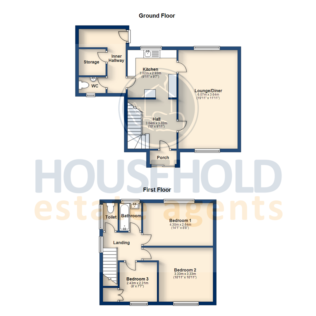 3 Bedrooms Semi-detached house for sale in Bretts Mead, Luton LU1