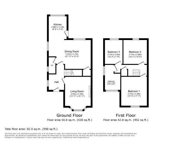 13, Brooke Avenue, Cheshire floorplan