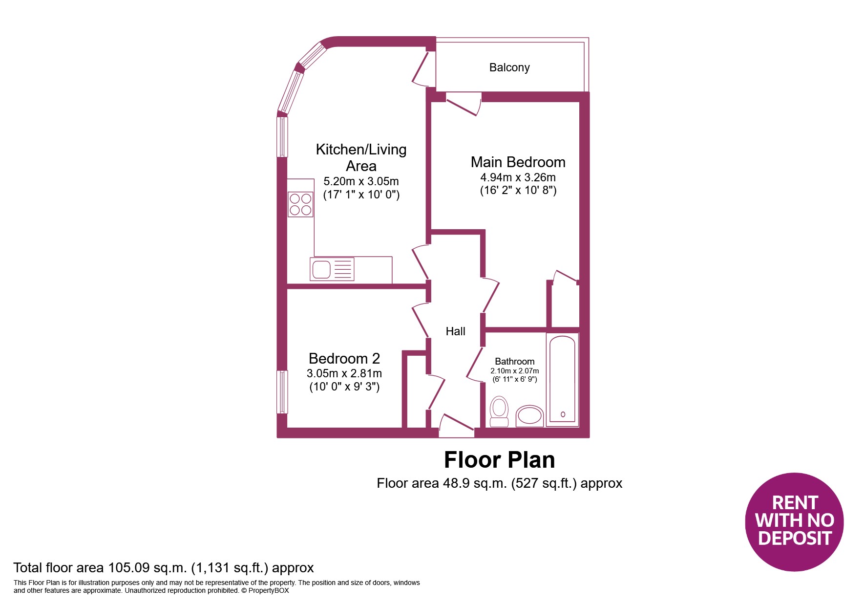 10, The Red Building, NOMA floorplan