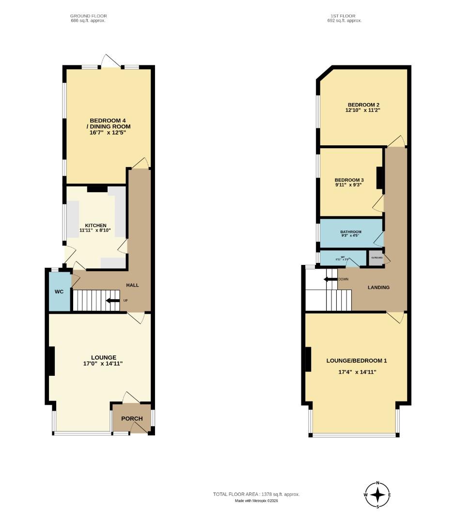 19, Cliff Parade, Leigh-On-Sea floorplan