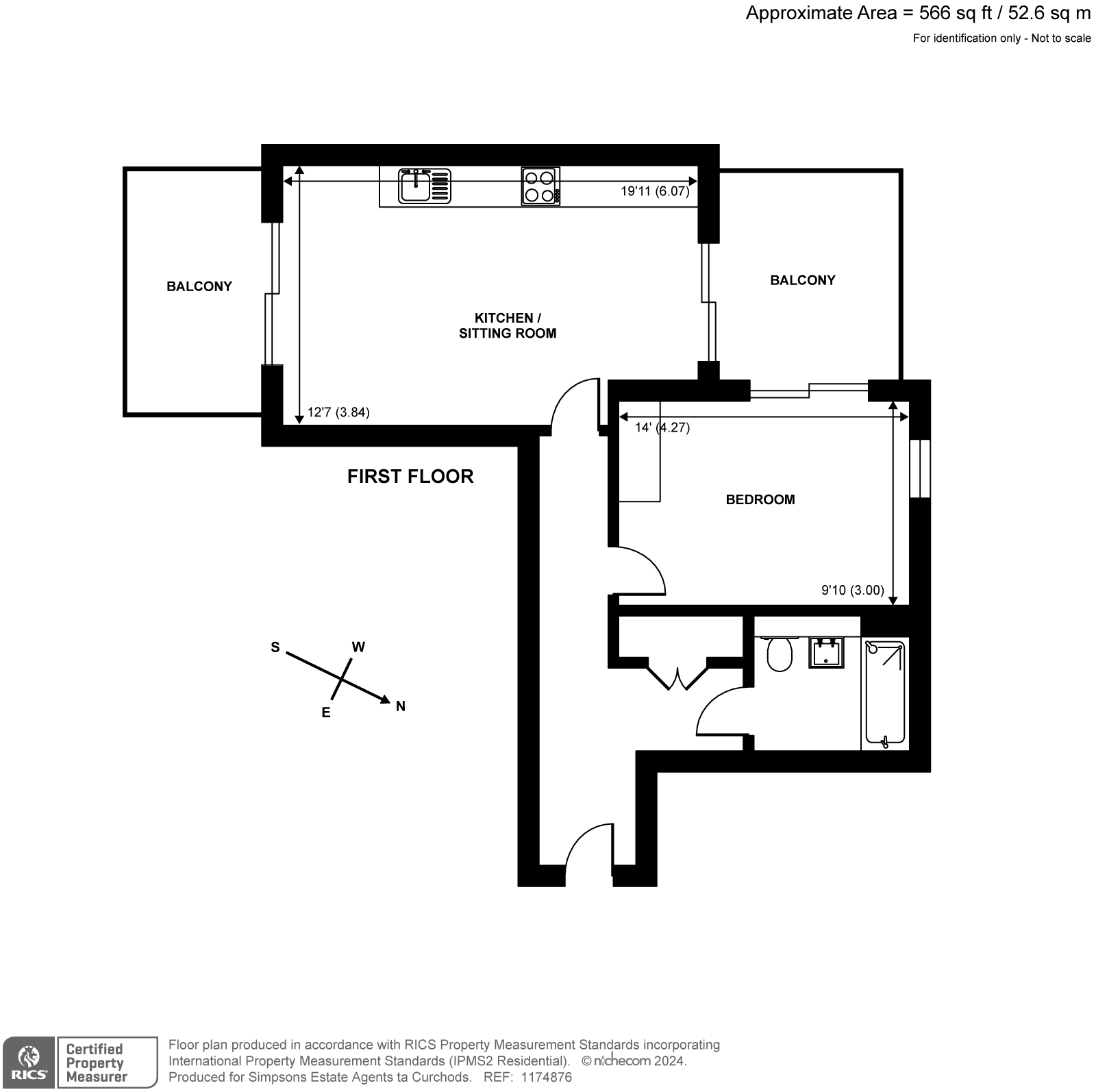 Flat 2, 6, Indigo Square, Surbiton floorplan