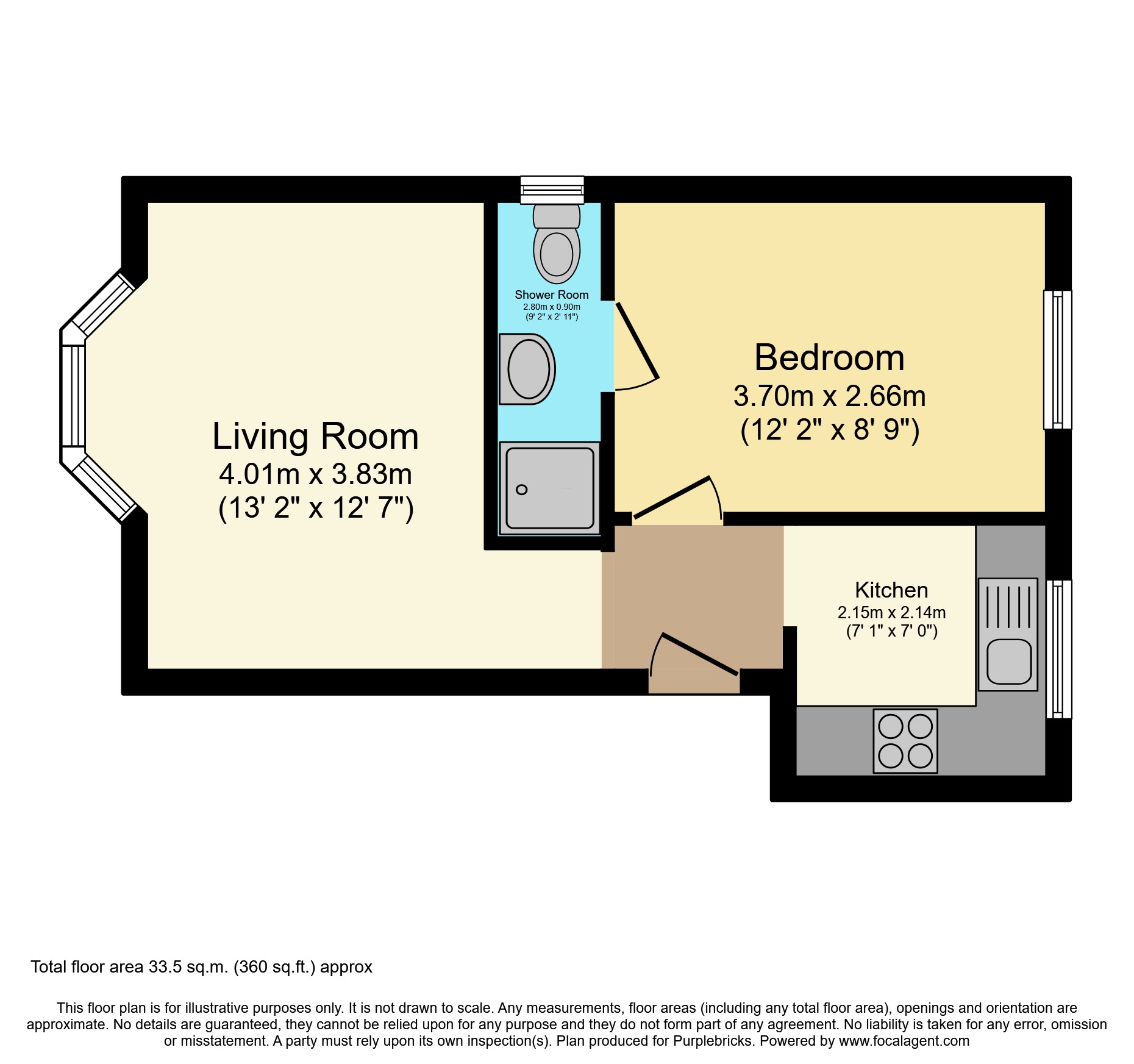 Flat 1/Forest Court, 157 Forest Road, Loughton floorplan