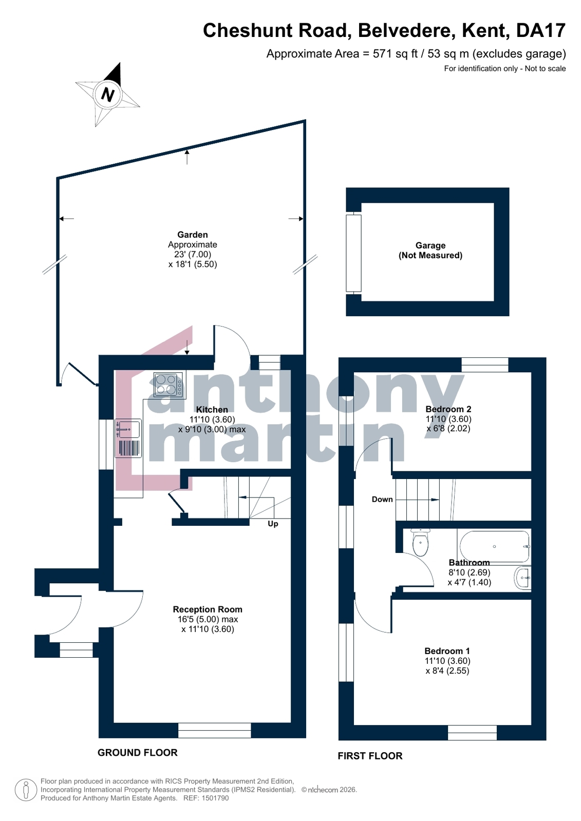 13, Cheshunt Road, Kent floorplan