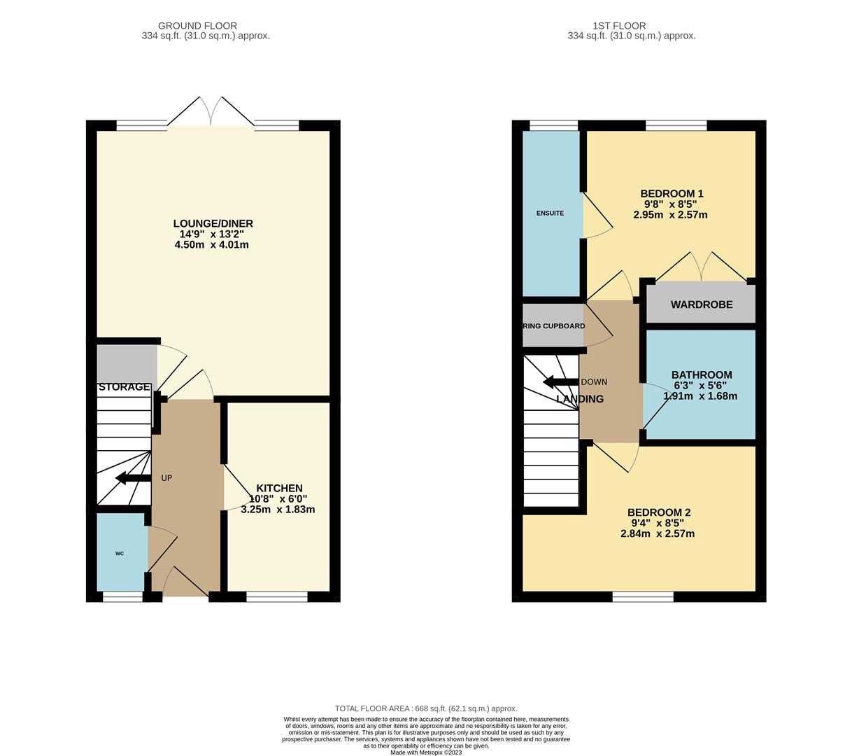 163, Malkin Drive, Church Langley floorplan