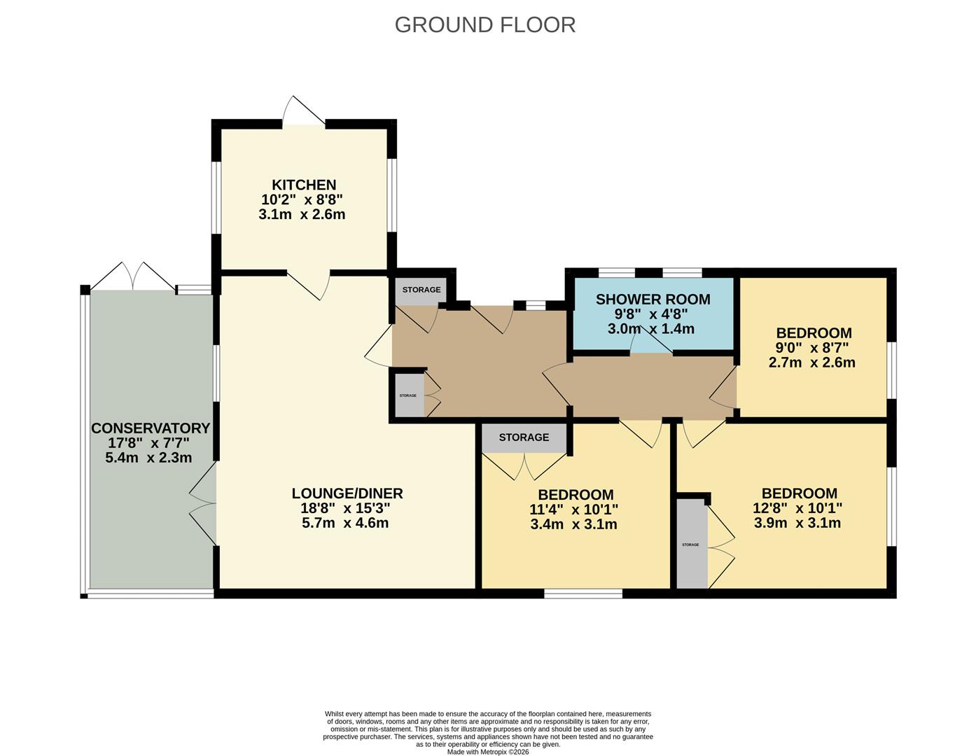 4, West Way, Kettering floorplan
