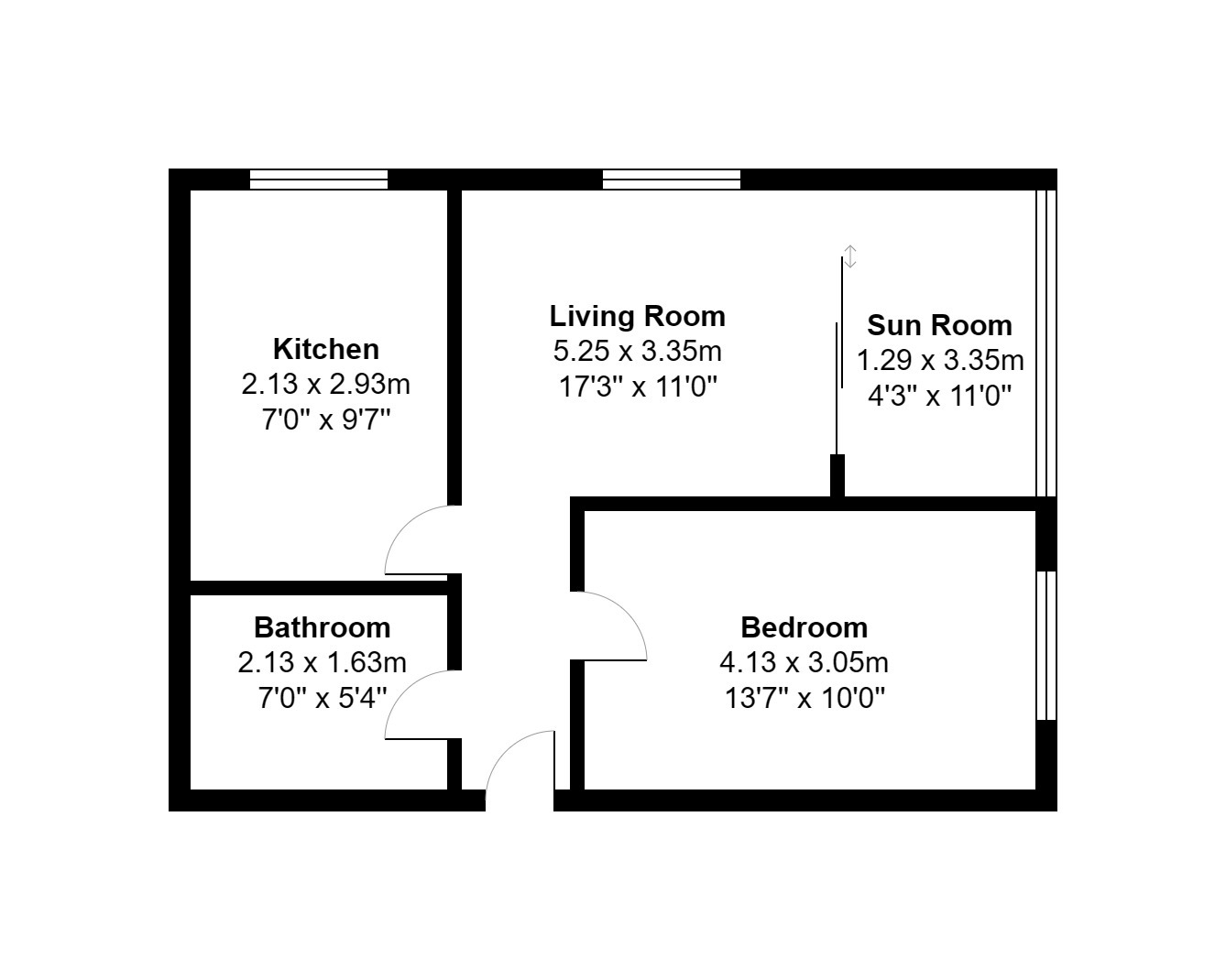 Flat 66, Elliston House, London floorplan