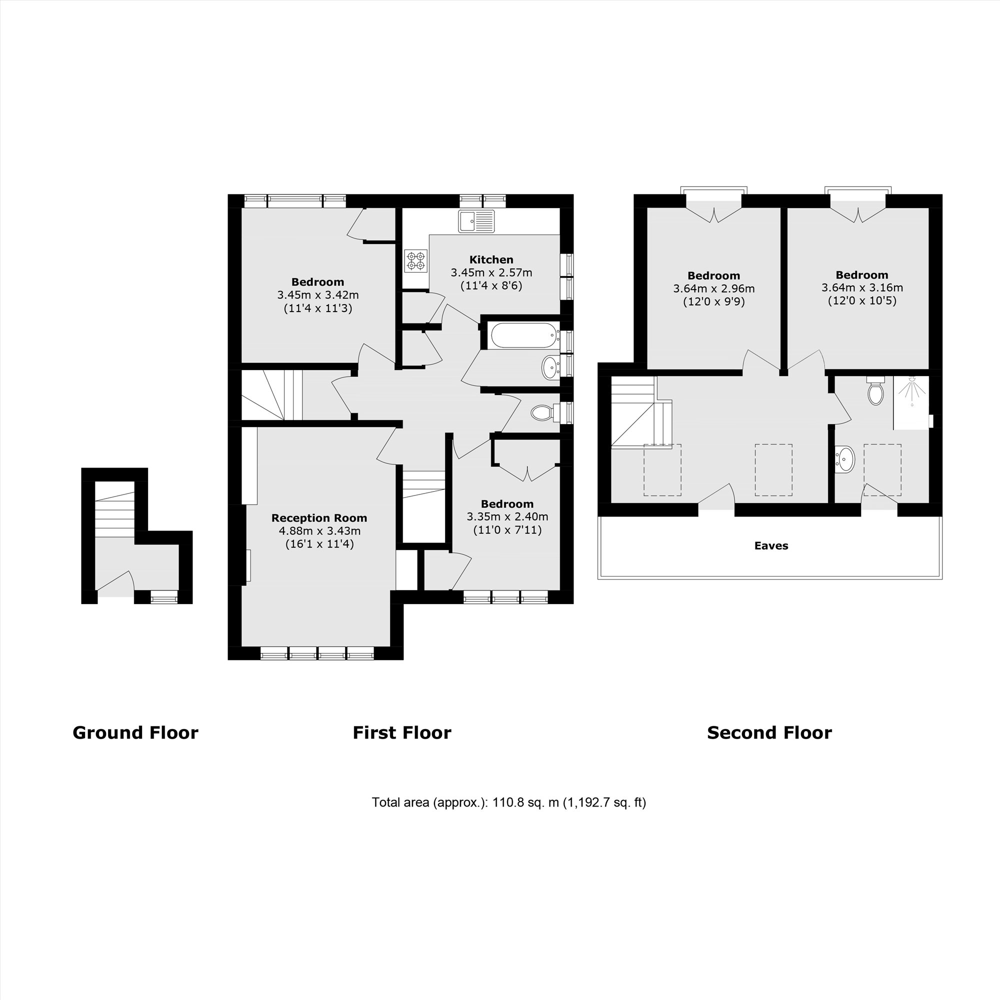 44, Kelvedon Close, Kingston Upon Thames floorplan