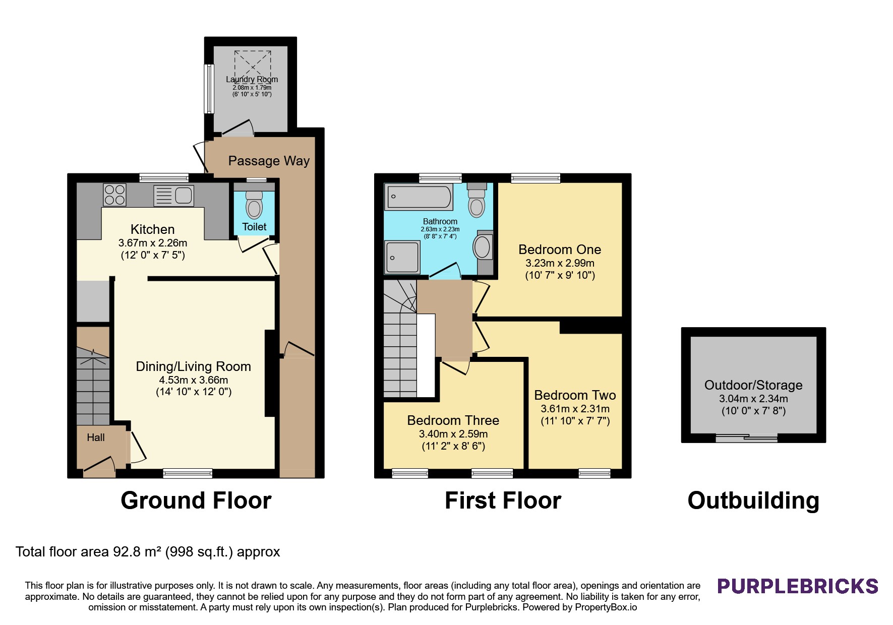 144, Montgomery Close, Stewartby, Bedford floorplan