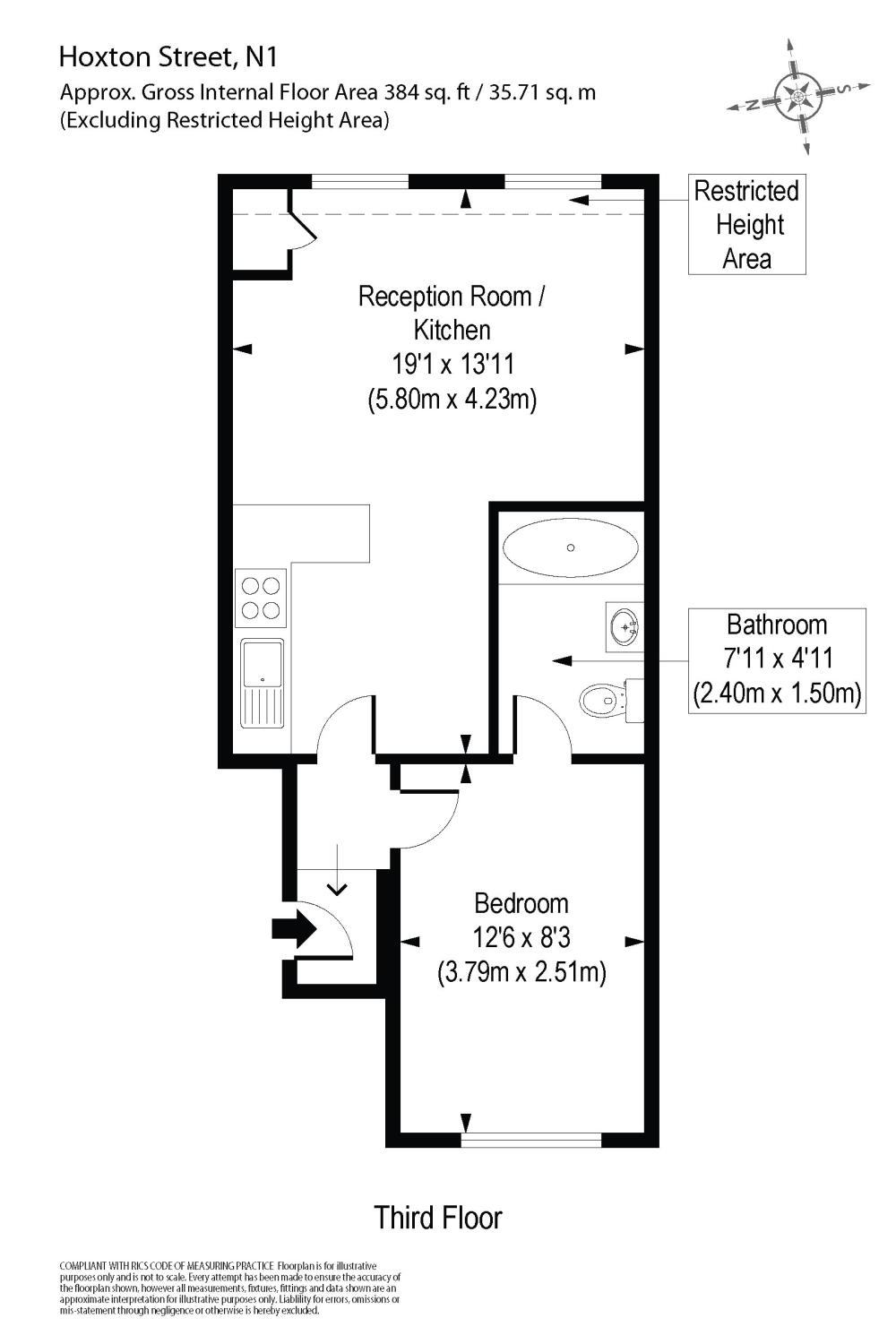 1 Bedrooms Flat to rent in Hoxton Street, Hoxton, London N1