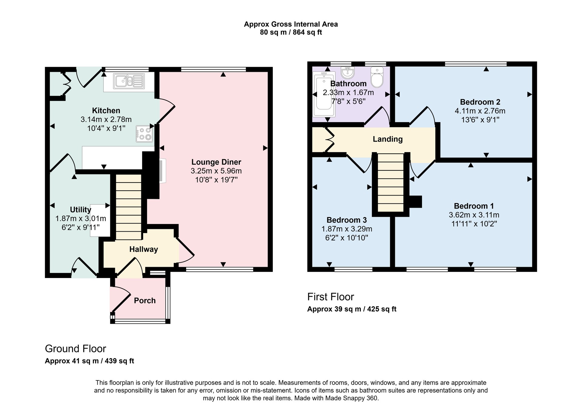 18, Ribby Place, Preston floorplan
