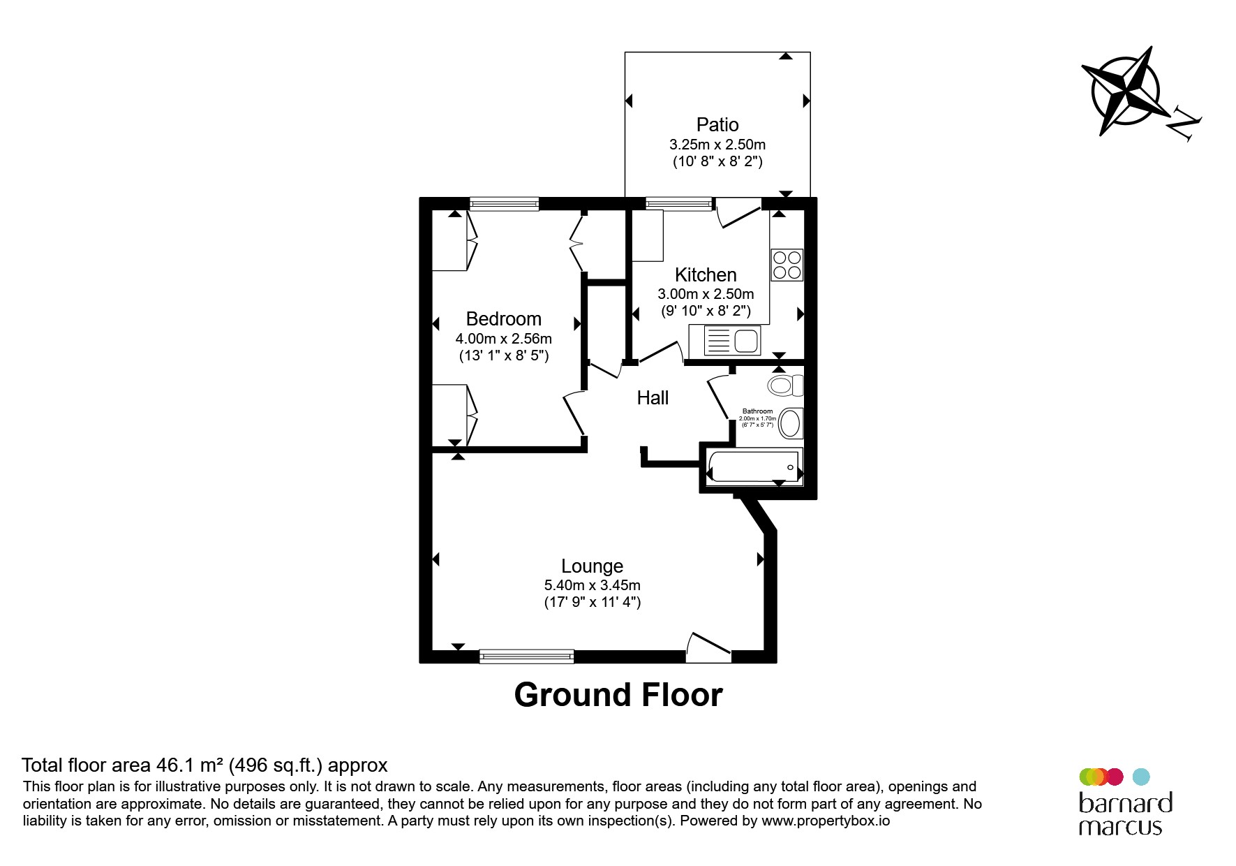 Flat 1, Rowan Mead, Henbit Close, Tadworth floorplan