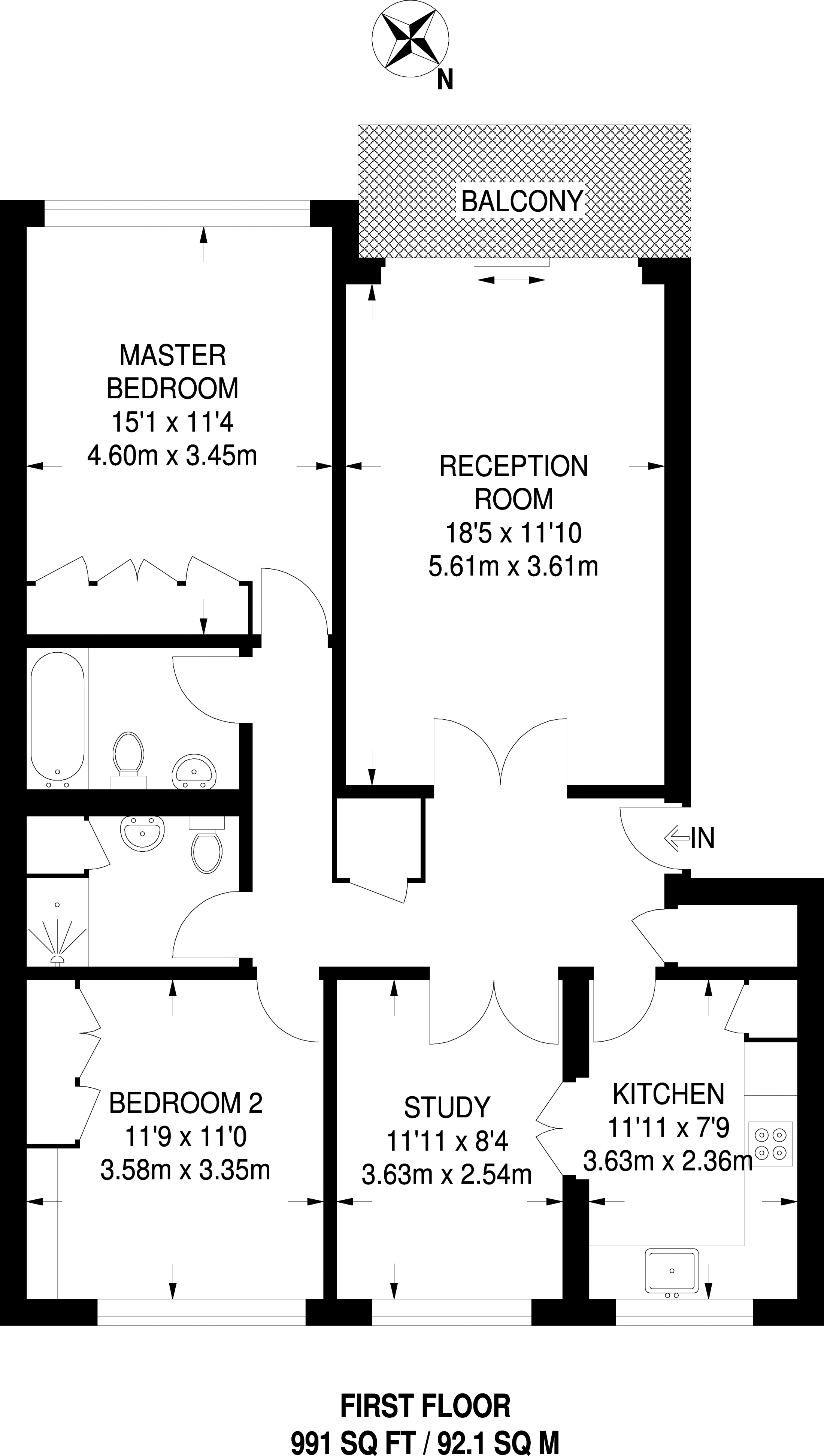 2 Bedrooms Flat to rent in Lansdowne Road, Wimbledon SW20