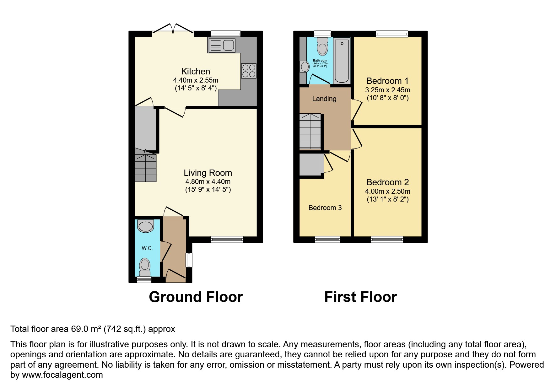 52, Tilbury Crescent, Leicester floorplan
