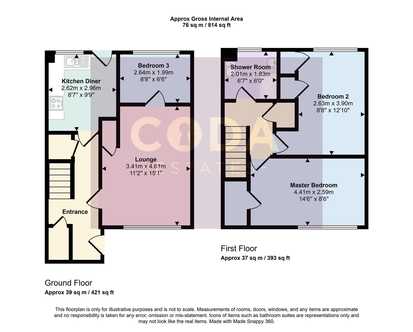 268, Cleeves Quadrant, Glasgow floorplan
