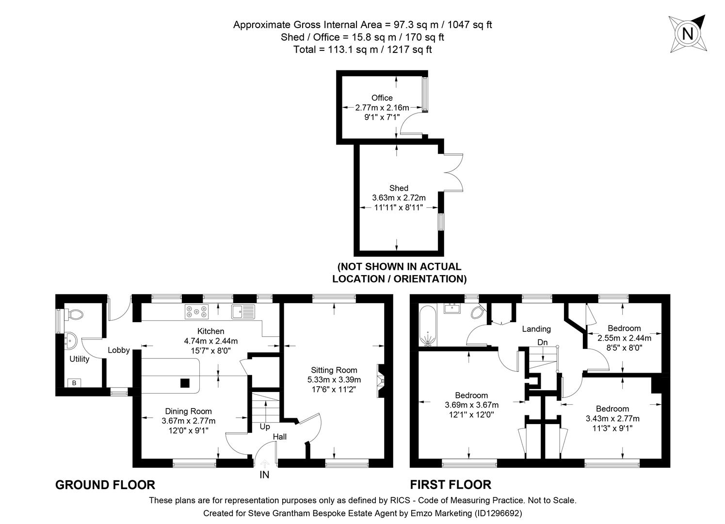 9, Homefield Way, Clanfield floorplan