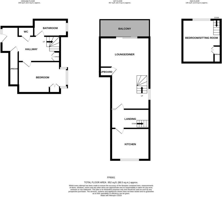 16, Deganwy Beach, Conwy floorplan