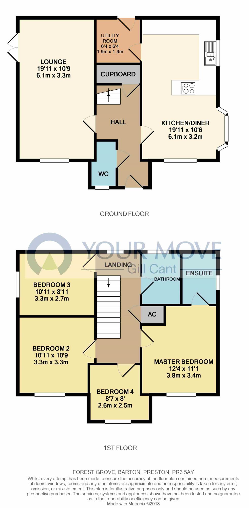 4 Bedrooms Detached house for sale in Forest Grove, Barton, Preston PR3