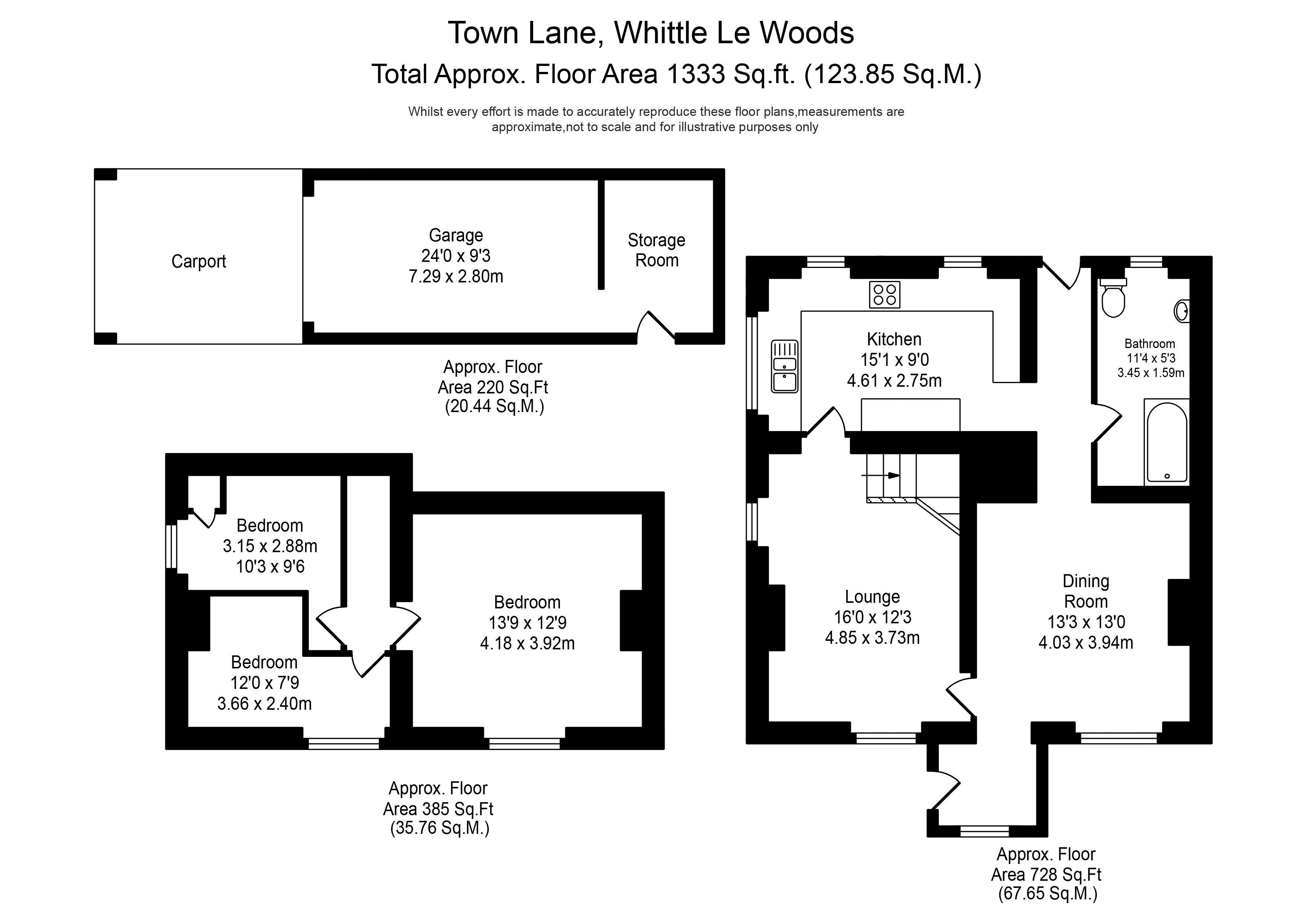 3 Bedrooms Semi-detached house for sale in Town Lane, Whittle-Le-Woods, Chorley PR6