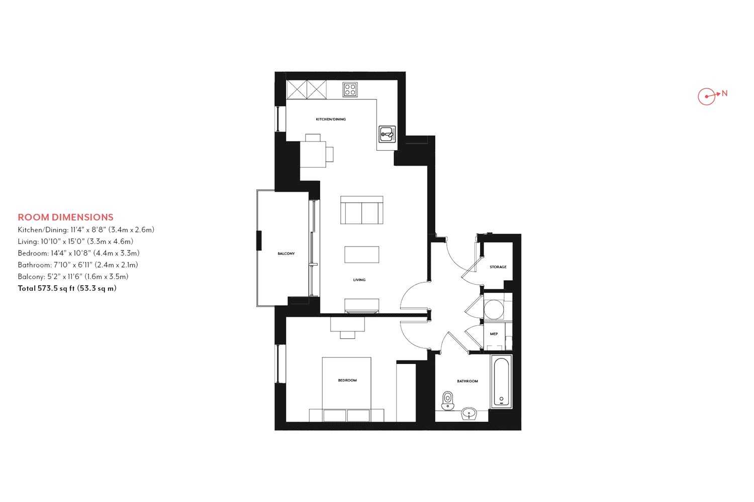 0 Bedrooms Studio to rent in Haydn Tower, 50 Wandsworth Road SW8