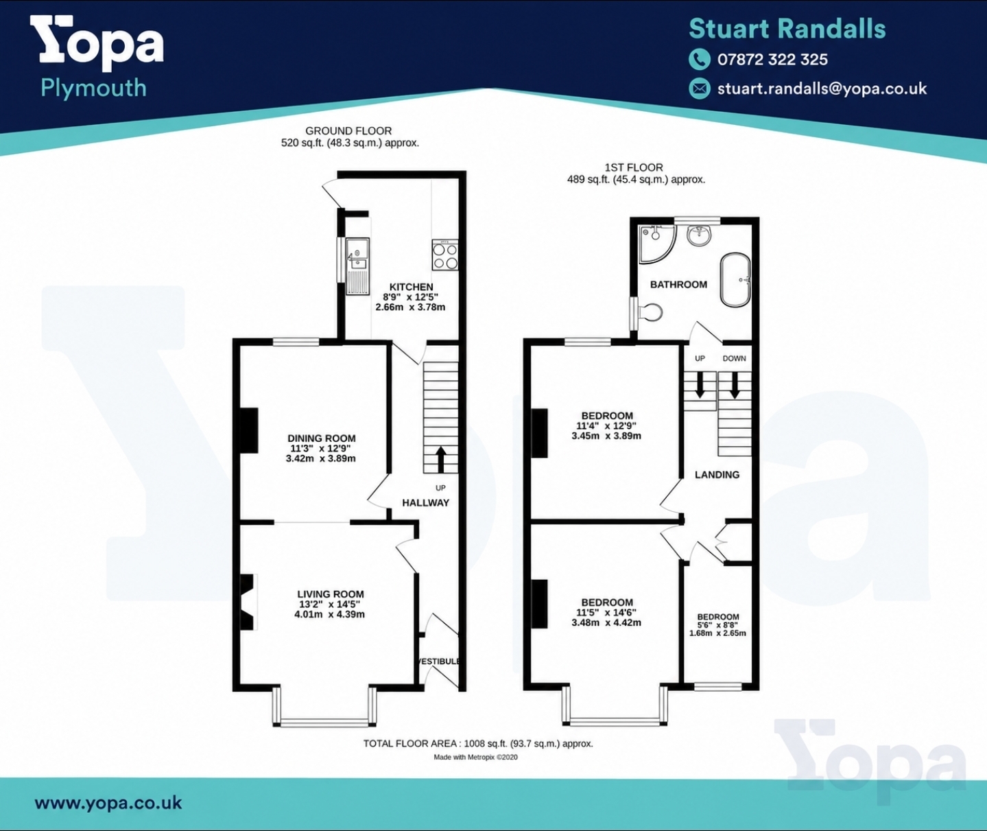 24, Old Park Road, Plymouth floorplan