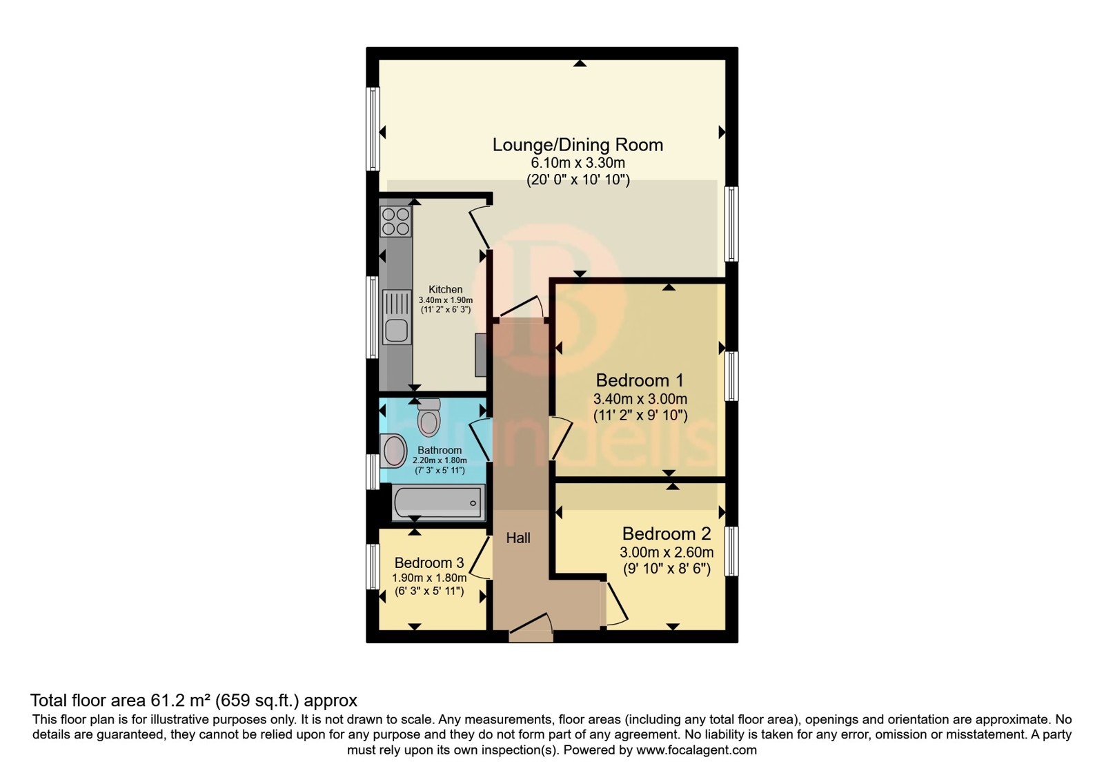141, Ormond Road, South Yorkshire floorplan
