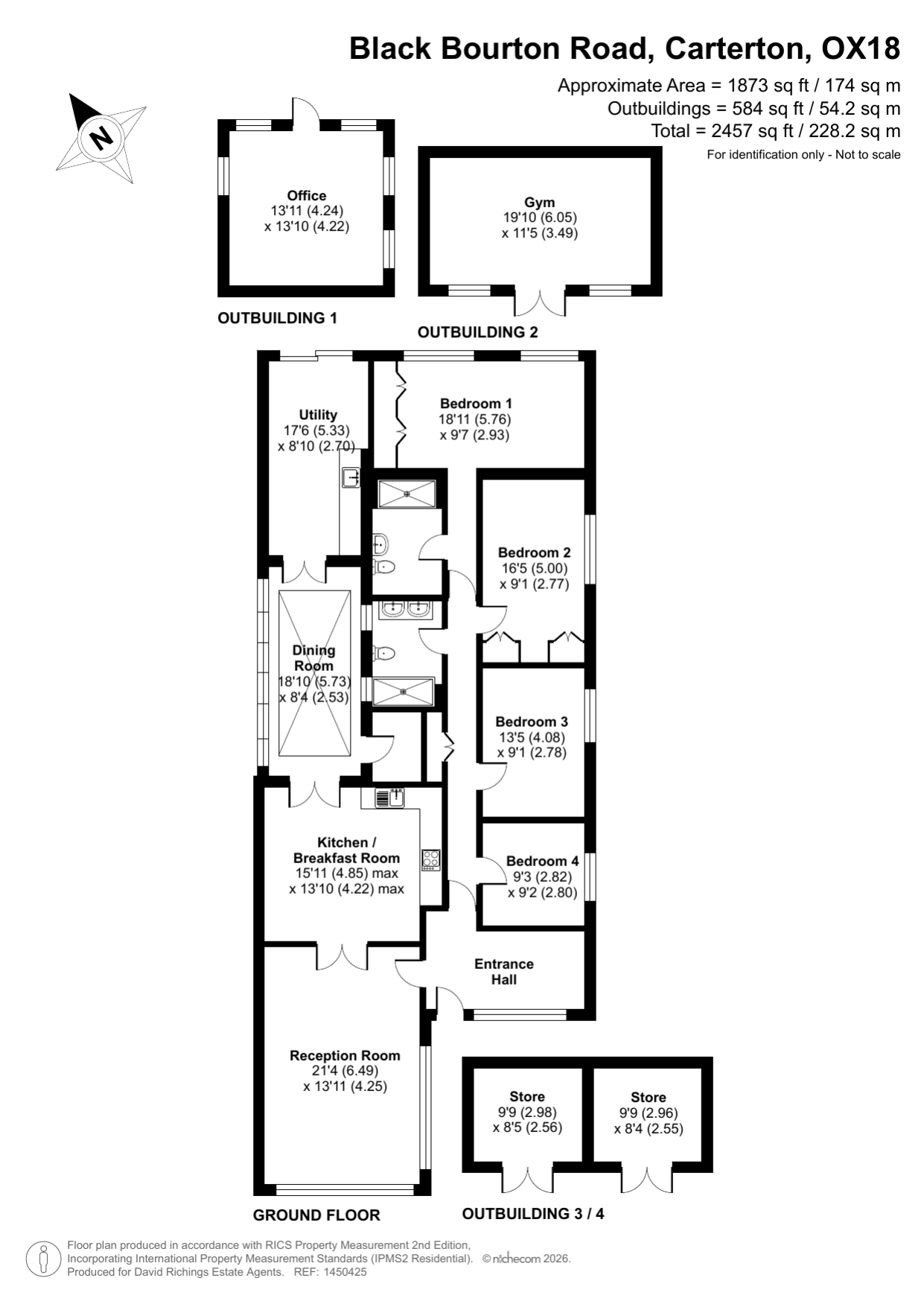 45, Black Bourton Road, Carterton floorplan