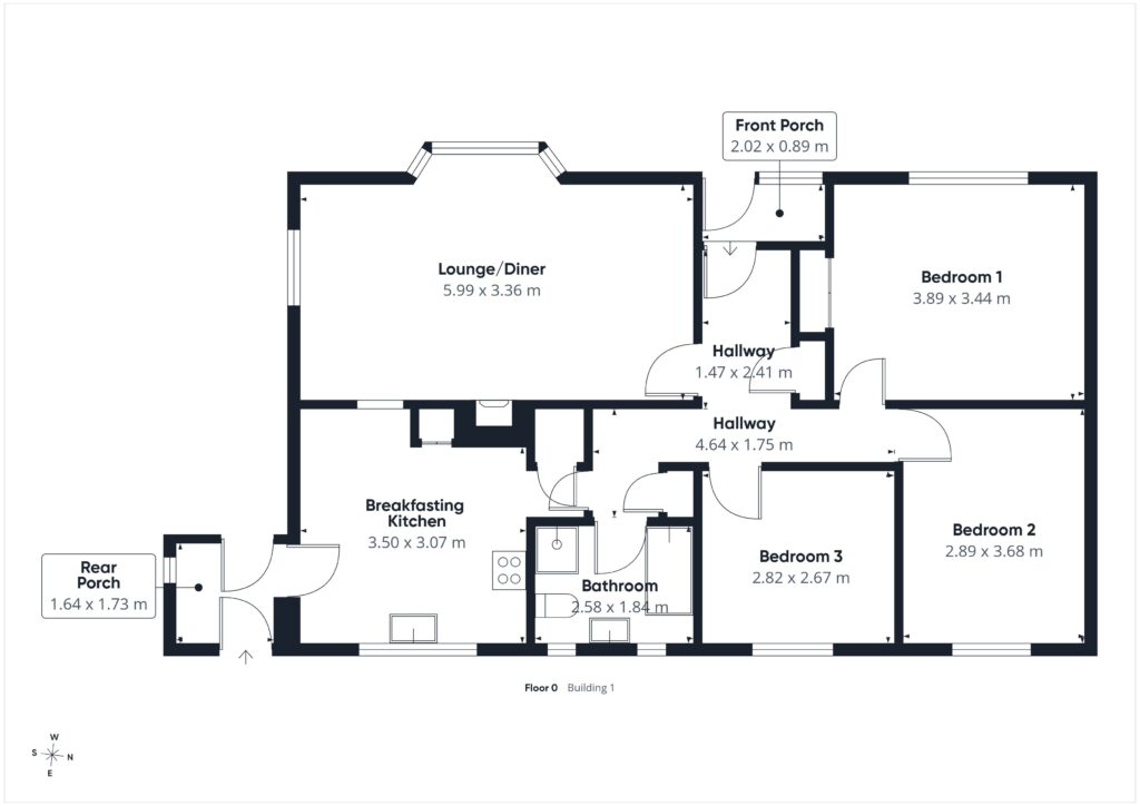 2 Monydrain Road, Lochgilphead floorplan