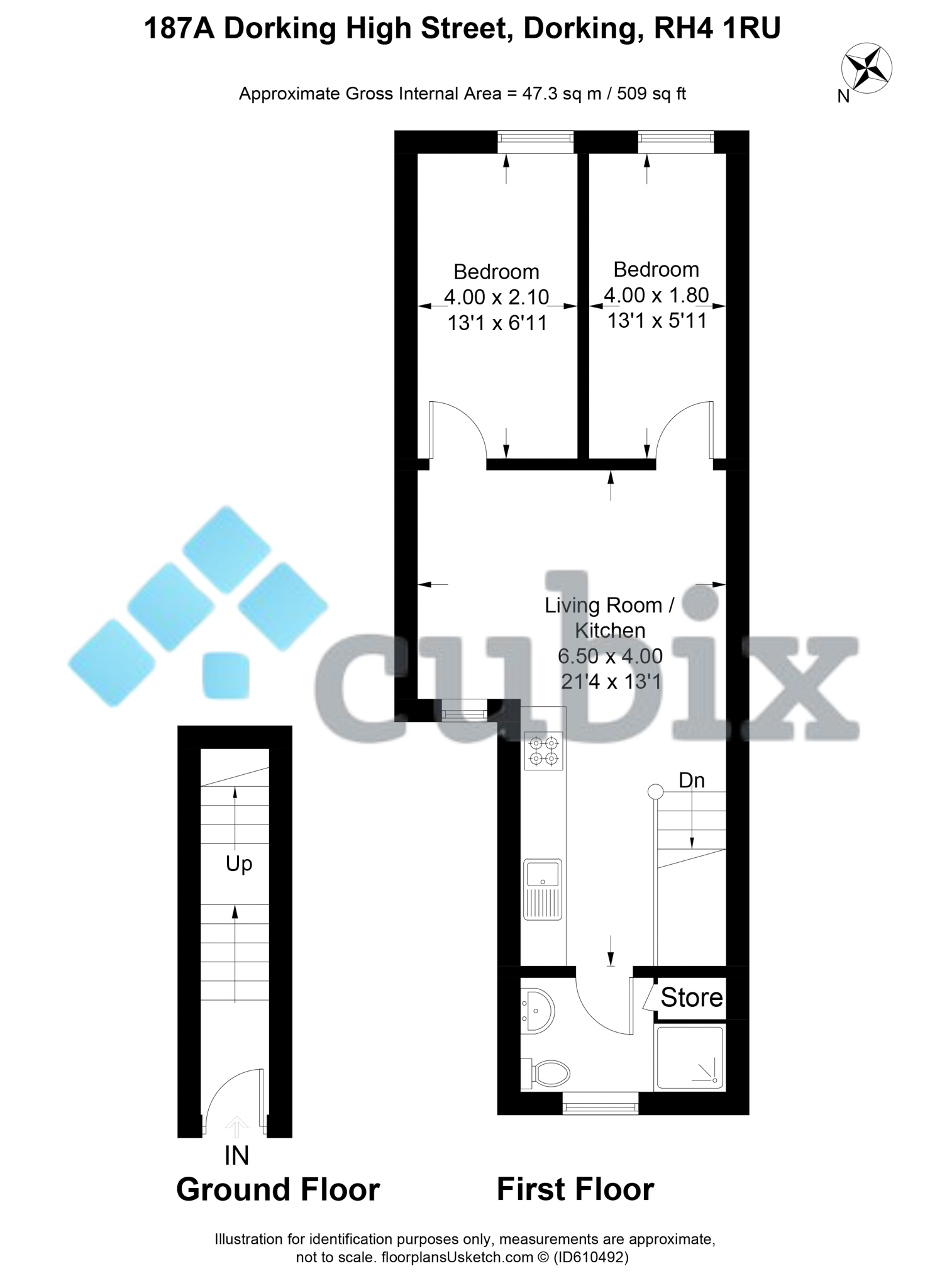 187, High Street Dorking, Dorking floorplan