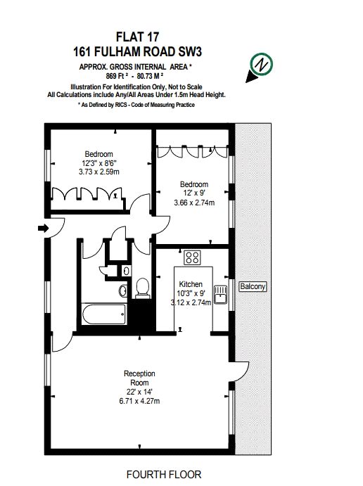 2 Bedrooms Flat to rent in Fulham Road, South Kensington, London SW3