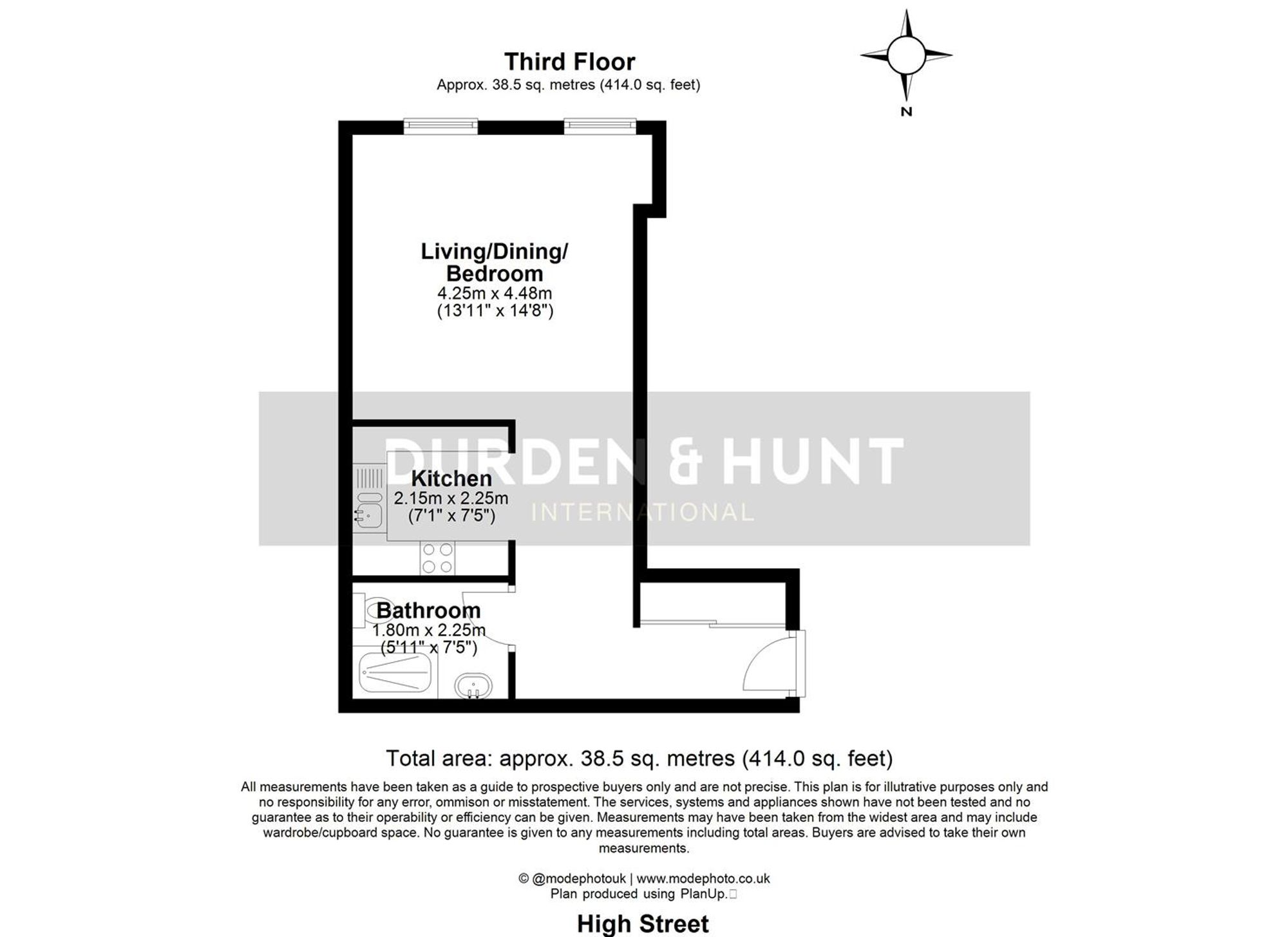 Flat 23, 140 High Street, Colchester floorplan