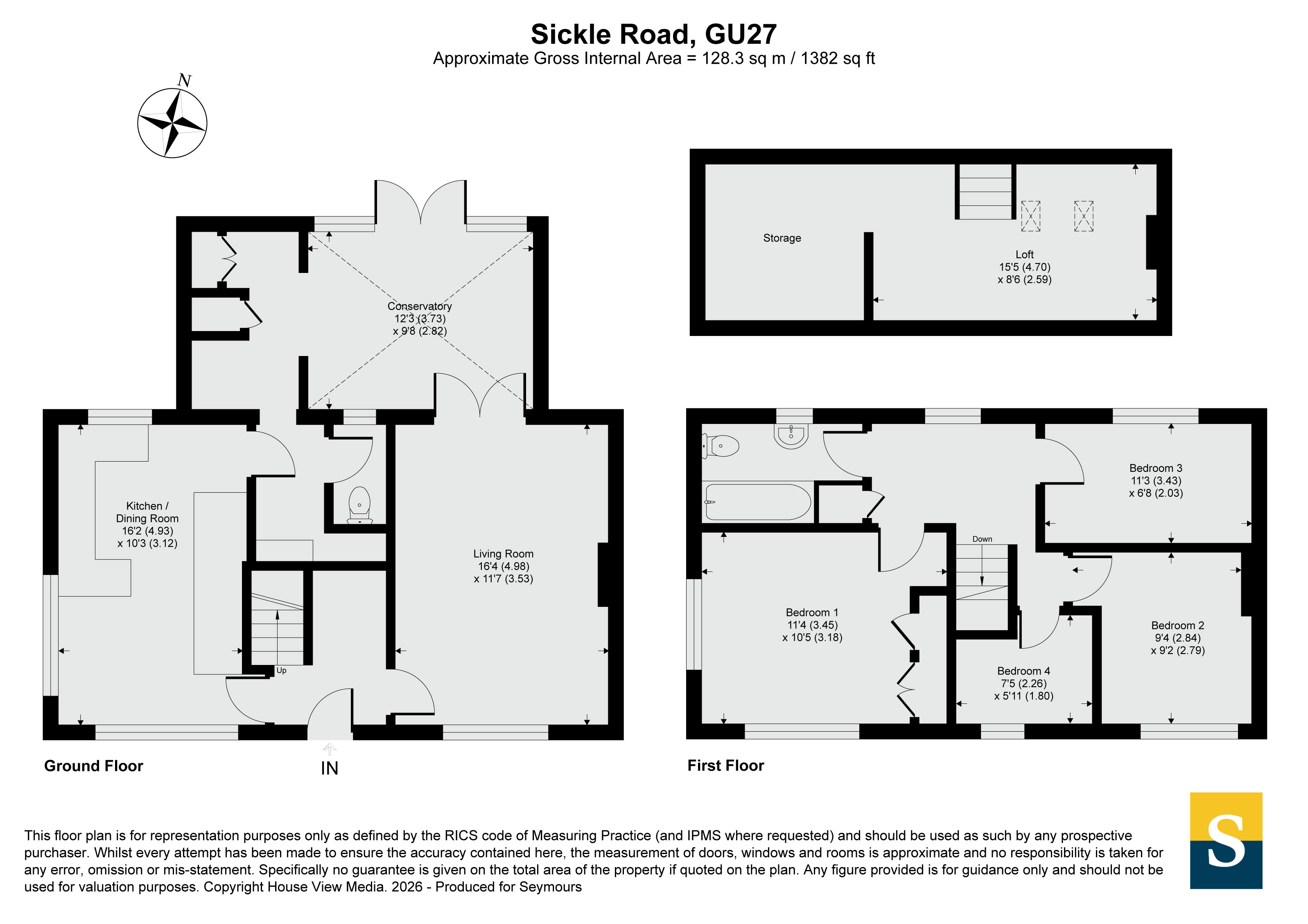 13, Sickle Road, Haslemere floorplan