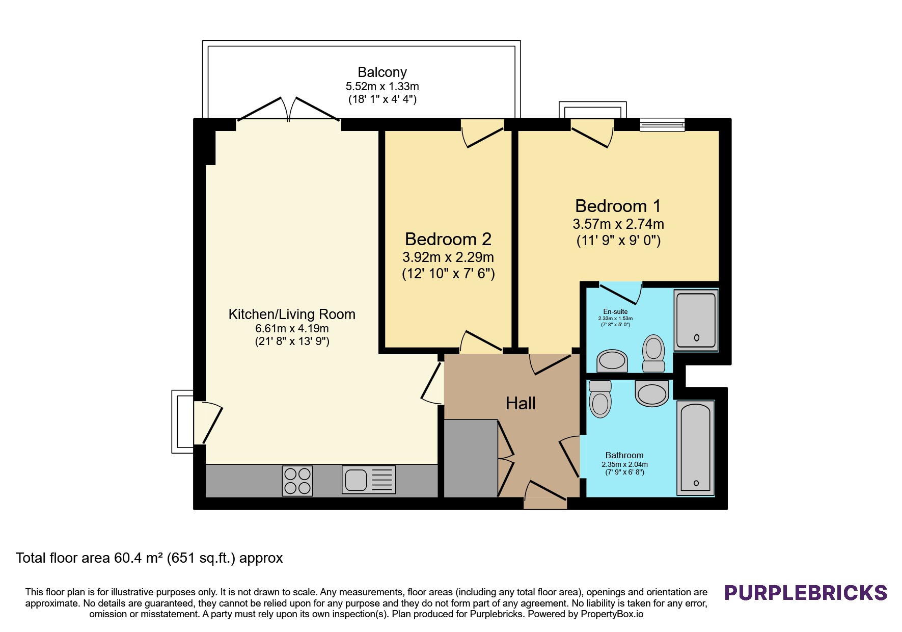 13/Evan House, 8 Exeter Road, London floorplan